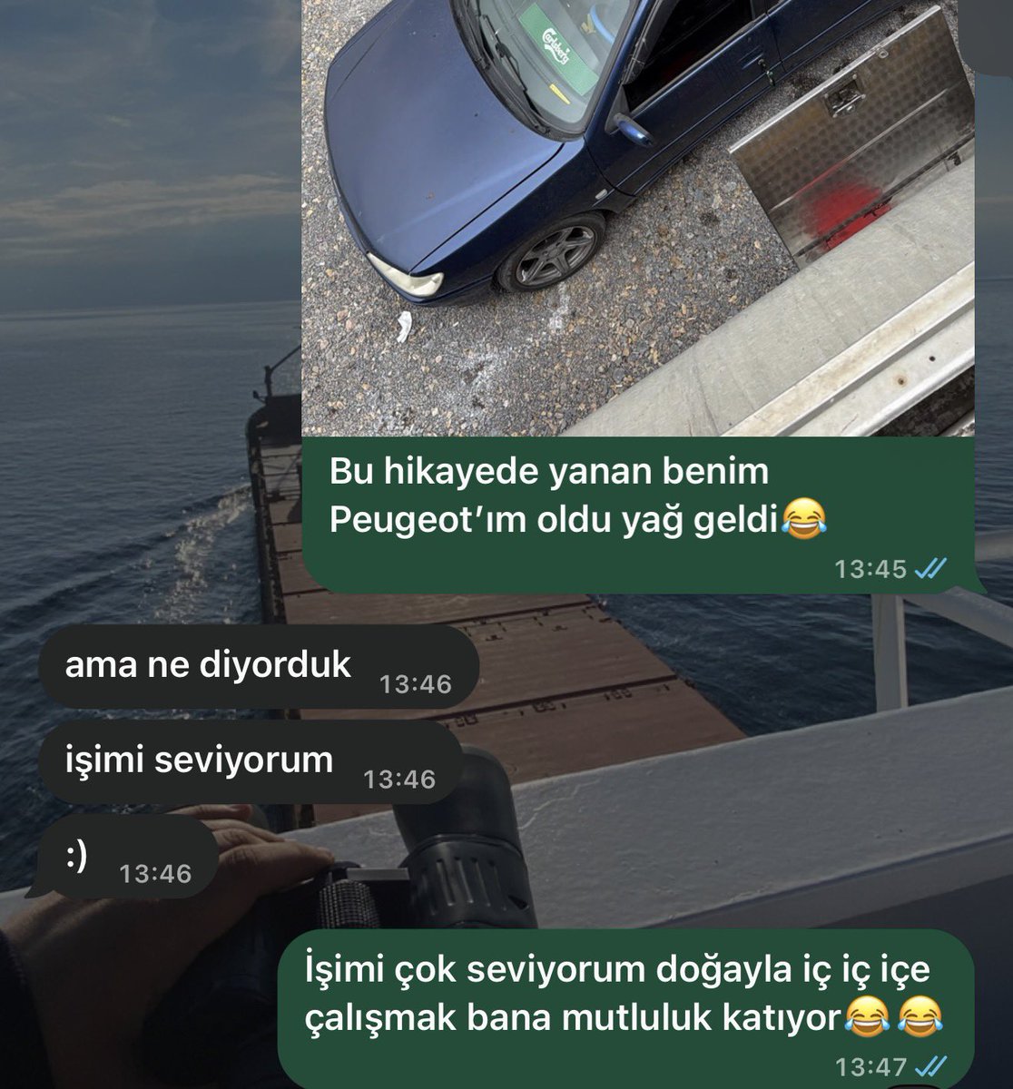 tandgnnn's tweet photo. Sevkiyatçı kadın olursa sövmek yerine işimi çok seviyorum diyorum :) https://t.co/Hpc8gAJvJp