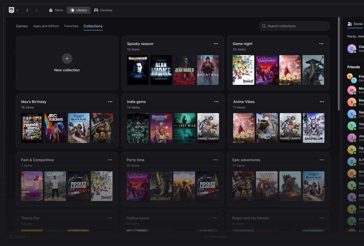 HYPEX's tweet photo. NEW EPIC GAMES LAUNCHER REVEAL (Preview expected very soon)

SPEED (vs Steam):
• Startup → 5.47s vs 10.07s (1.8x faster)
• Library Load → 0.36s vs 0.42s (1.2x faster)
• Opens the Store 3x faster
• Switches tabs almost instantly

LAYOUT & SOCIAL:
• One simple frame for Store, Library & Develop
• Your recent games are one click away from anywhere
• Start parties & chat with friends right in the launcher
• Customize your top bar with your favorite games & apps, or pick a ready-made layout

LIBRARY (30x FASTER):
• New Details view: your games on the left, the selected game's page on the right
• Improved Grid view: tiles show game art & status, and open the game's page over the grid
• Search as you type
• Group games into visual collections
• Hide games you don't play, and bring them back anytime
• Sort & filter by platform, genre & more

GAME PAGES & DOWNLOADS:
• Every game gets its own page with status, play controls & add-ons
• Activity feed shows playtime, updates & installs since you last played
• Live download, read & write speeds while a game installs
• Active, queued, scheduled & failed downloads all in one place, with progress for each
• Update status shows on game pages & in your downloads

PLATFORMS:
• Windows 10/11, macOS 12+ & Linux (runs natively)
• Mac is Apple Silicon only, no Intel Macs
• Linux: Ubuntu 22.04+, Fedora 43+ & Debian 12+
• Many games are Windows-only, so they may need a compatibility layer on Linux
• Same hardware as the old launcher (4GB RAM)
• Storage → 700MB Windows, 200MB Mac & 2GB Linux
• Offline mode for eligible installed games

MORE INFO:
• The Preview is open to everyone, a stable release comes later
• Installing it automatically uninstalls the old launcher
• Your purchases, installed games, cloud saves & progress carry over
• Epic recommends sticking with the old launcher for Fortnite & Rocket League for now, full Fortnite support is still being finalized
• Some social features & account management options aren't in it yet