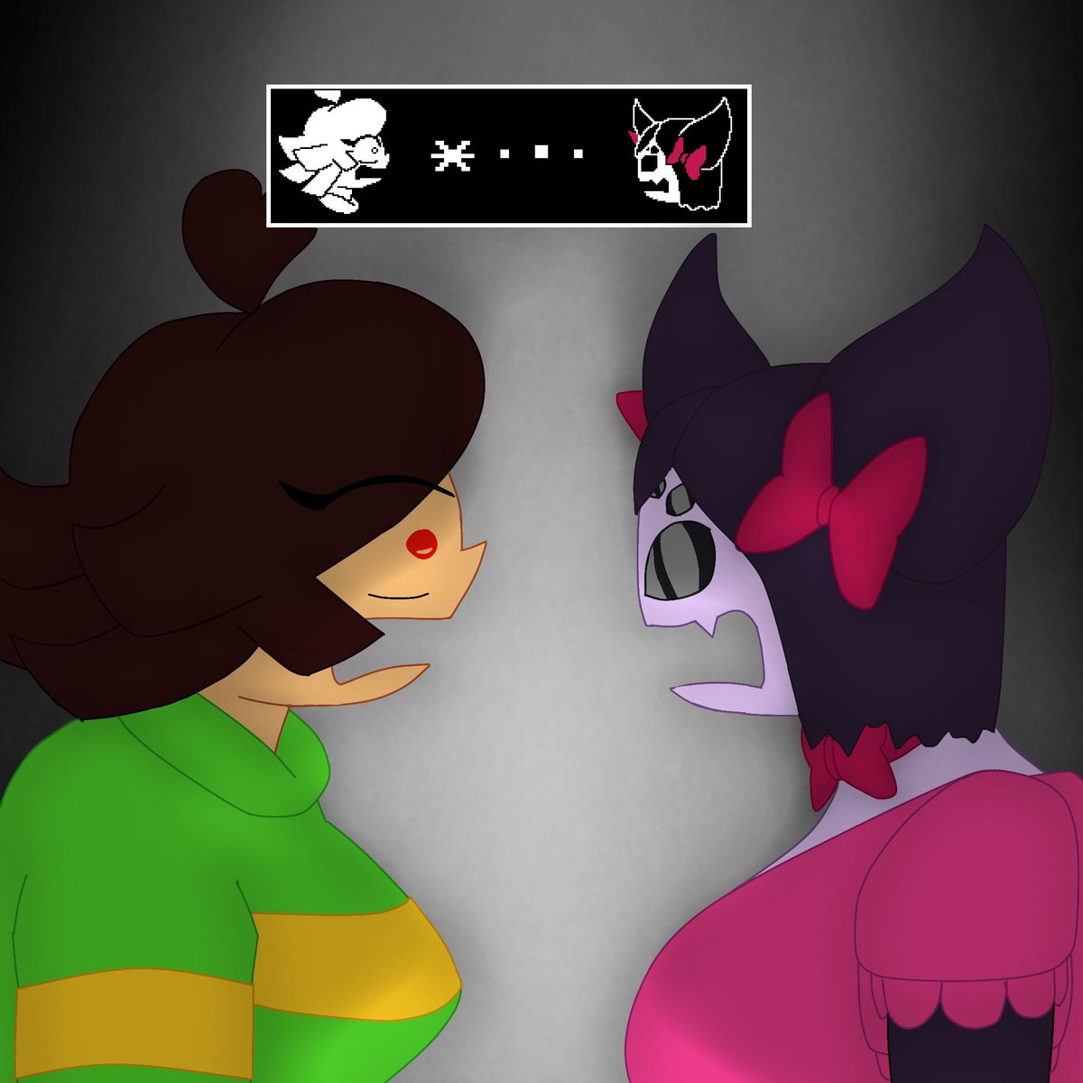 Tartarys03's tweet photo. Thanks to one commissioned artist for these works, they will be a great addition to my sticker pack collection. 
#lovemaniac #adulttale #chara #muffet #art https://t.co/64UM8PBrtG