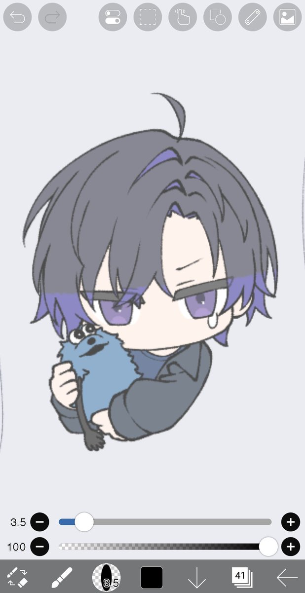 chimiminnn70's tweet photo. 瞳孔ありのバージョンもどうぞ https://t.co/2vLZyxU8XW