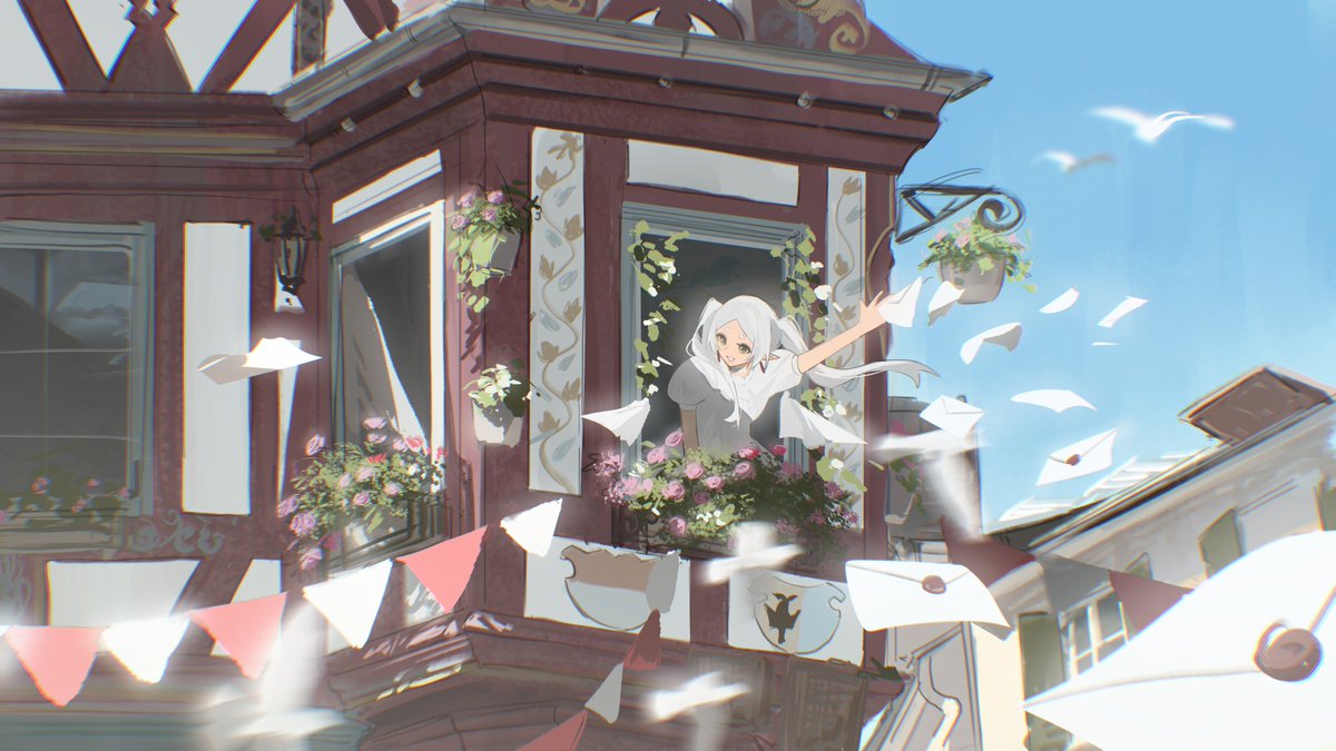 takoyoomi's tweet photo. I like drawing nature and white haired elves ❄️
#PortfolioDay https://t.co/So8xZcMjBq