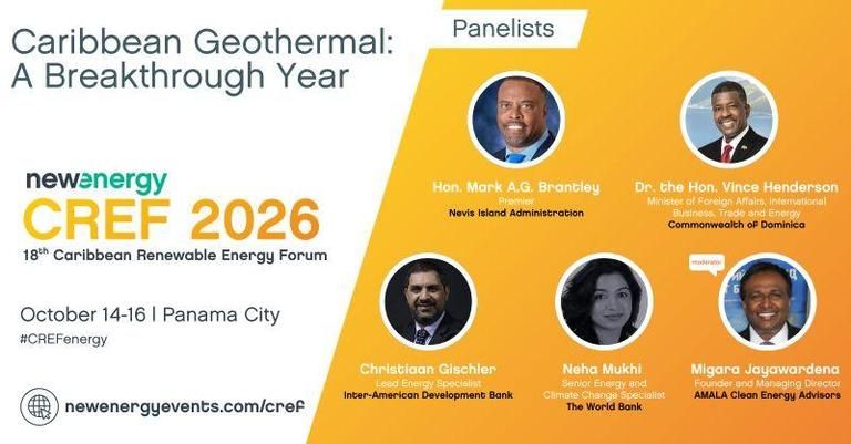 CCCEur's tweet photo. FYI: @newenergyevents 18th Caribbean Renewable Energy Forum (CREF2026). https://t.co/Z7E4Naenha #Caribbean #Energy #RenewableEnergy #Forum #CREF2026 #Panama https://t.co/VWQVBigibI