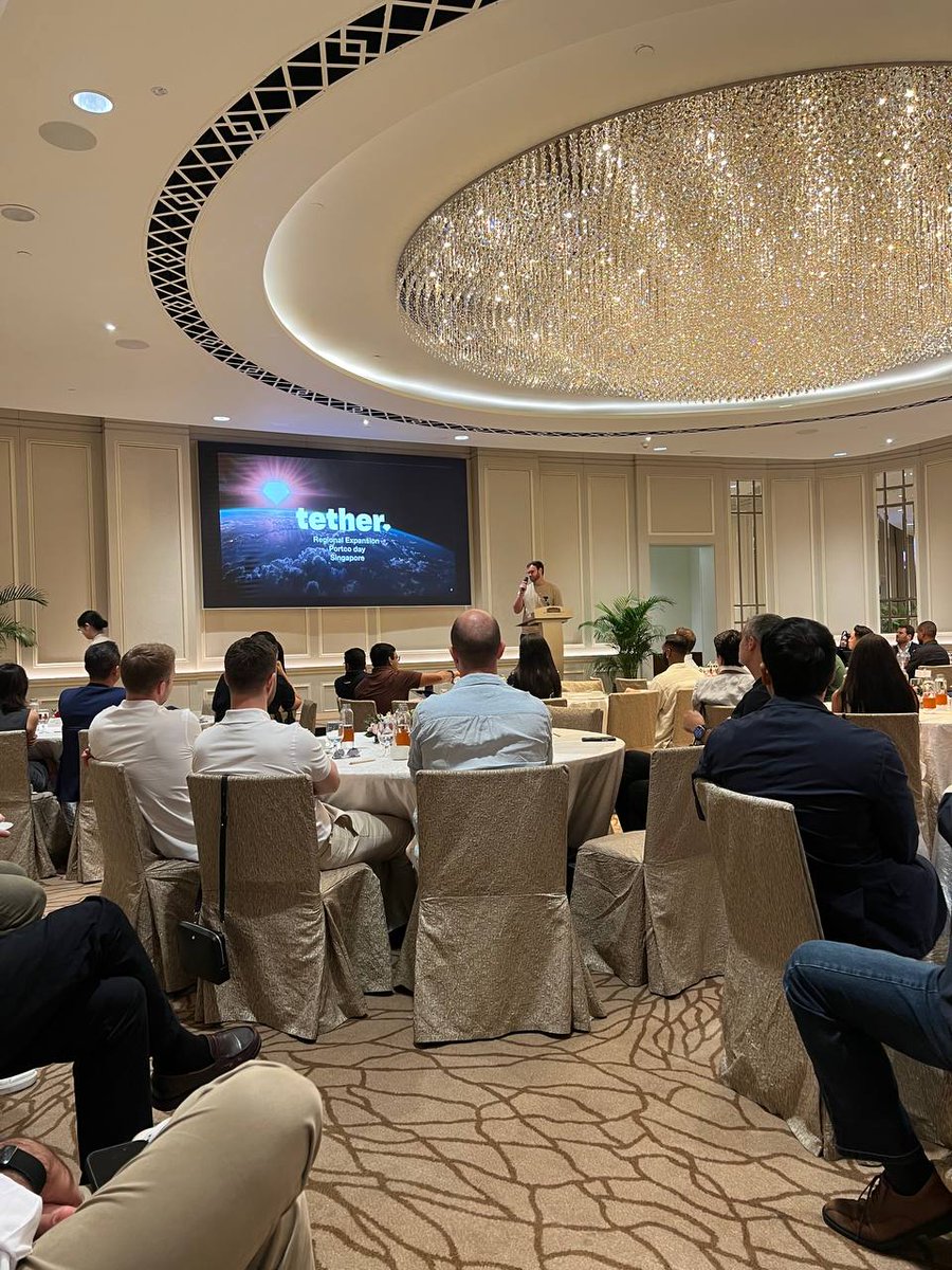 bm_allan_'s tweet photo. Great to be at Tether Portfolio Connect during TOKEN2049 week in Singapore.  

Having known the team for a while, it was great to reconnect in person and share what we’ve been building at @RaylsLabs with the CEOs in attendance.  

Always valuable to exchange perspectives and show how we’re working to bring institutional finance onchain.