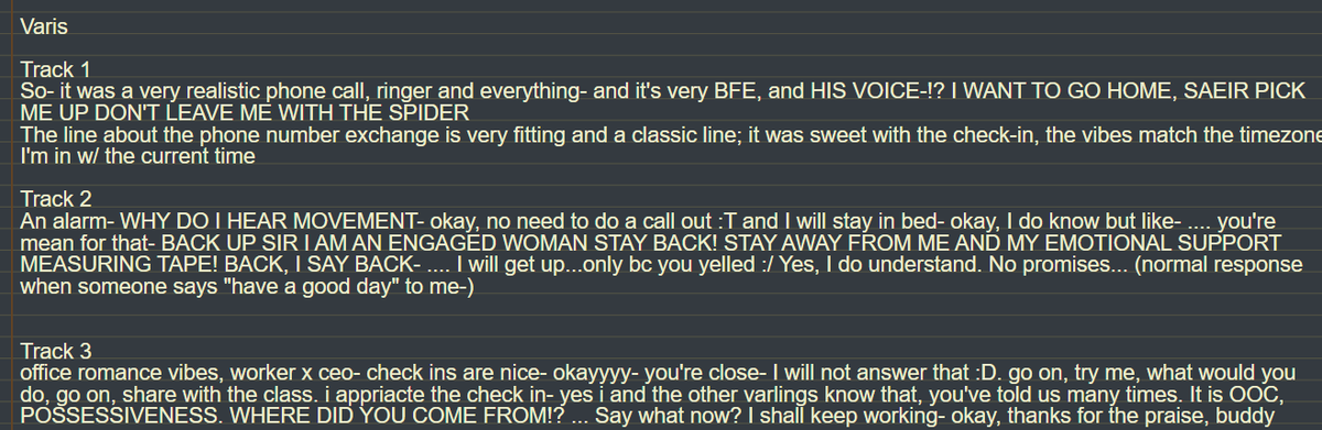 Axyrna_'s tweet photo. #VarisVoicepack #JustAlarieThings https://t.co/LBVXEpeynm