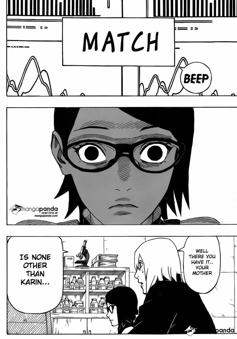 leviswi50724964's tweet photo. This mf suigetsu tested sarada's dna with her own umbilical cord (thinking it was karins) and declared karin her mother and Naruto was eavesdropping. Yall.. it was 100% match that's why Naruto believed it, it doesn't mean he never had faith in Sasuke's fidelity. Yall dumb asf. https://t.co/JHgQvHUjRI