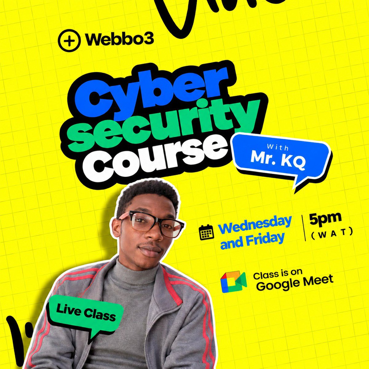 webbo3's tweet photo. 🚨 YOUR CYBERSECURITY JOURNEY STARTS TODAY!

🛡️ Intro to Cybersecurity and Your First Challenge with Mr. KQ!

⏰ Today, 5 PM WAT | Live on Google Meet.

🔥 Don't miss your chance to get started!

👉 Join the community now:
https://t.co/AFEO1YDnpP
@⁨all⁩ https://t.co/yj9FDFVIFm