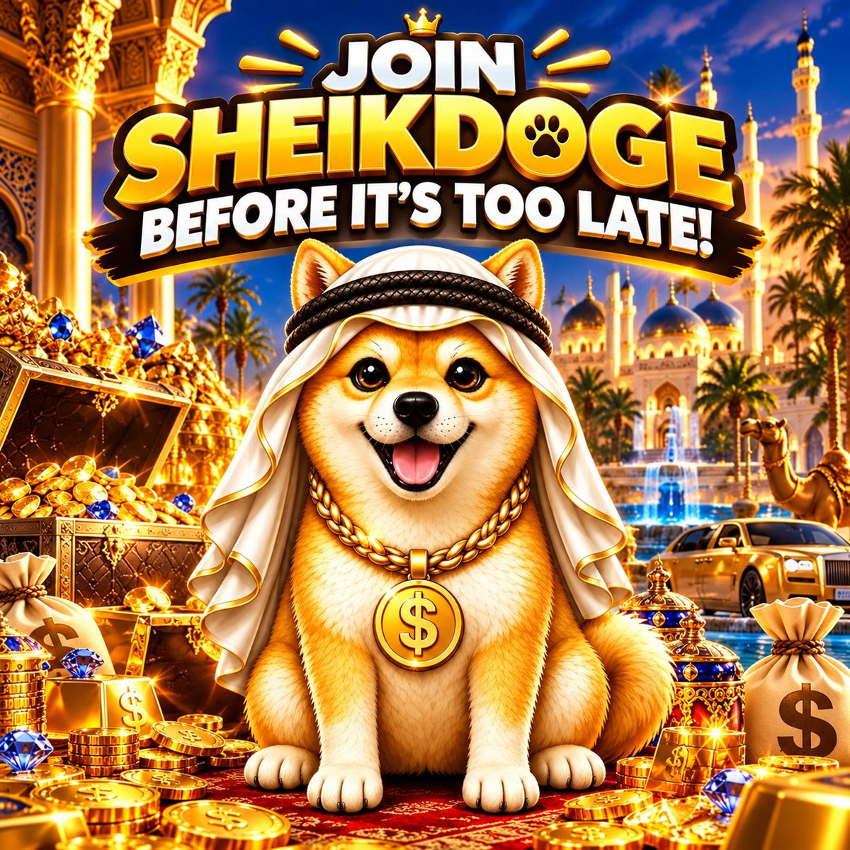 joyziesk's tweet photo. 🚨 Don't wait until it's too late! 👑🔥

Have you joined SheikDoge yet? 🐕💎

Join now, play, earn free coins, and build your empire! 🚀

🔥 Join SheikDoge before it's too late!

👇 Use my referral link to join:
https://t.co/UUwCij1S3K

#SheikDoge #SHEIKDOGERS https://t.co/CWywkfuSt9