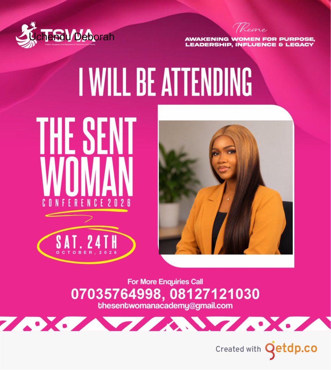 Borah_debra's tweet photo. Come, let’s learn, grow, and connect together!

📅 Saturday, 24th October 2026.

📩 Check the flyer for more details. I hope to see you there! https://t.co/FnpTZVGzB0