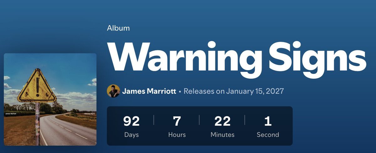 daysuntilws's tweet photo. 92 DAYS UNTIL WARNING SIGNS⚠️ https://t.co/DeYSQzafnn