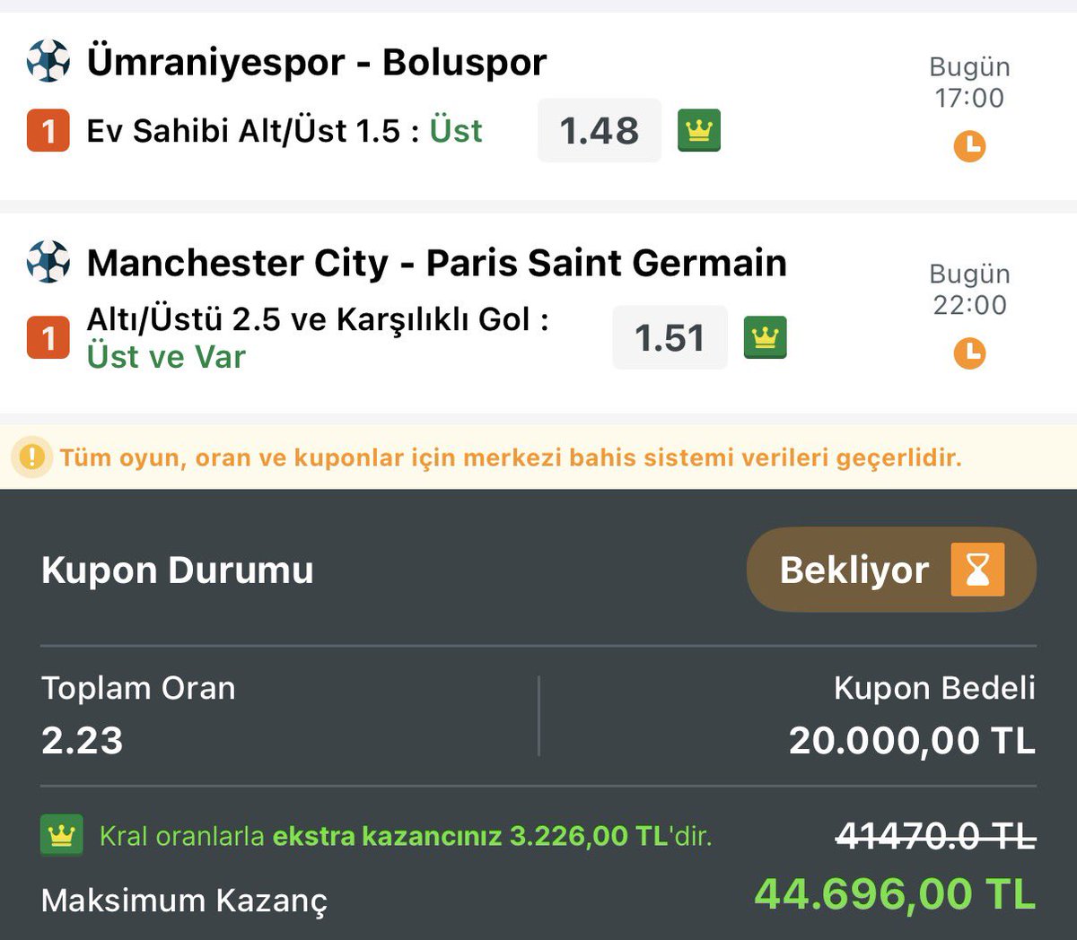 sadecesurpriz's tweet photo. 💯 ÇOK ÇOK YÜKSEK ULTRA GÜVEN KUPONU https://t.co/Bh3ujPhXli