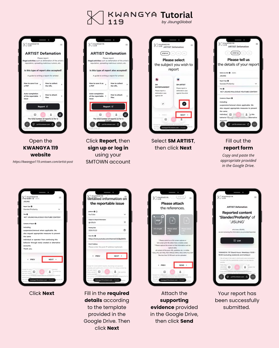 JisungGlobal's tweet photo. 🚨 REPORT MALICIOUS NAVER AUTOCOMPLETE SEARCH TERM ON KWANGYA 119 🚨

A malicious search term is appearing as an autocomplete suggestion when searching Jisung’s name on Naver. We need your help reporting this issue to protect Jisung’s image and reputation.

👉 https://t.co/OthDX4kXKJ

The Google Drive folder below contains the Kwangya119 report template and PDF evidence. Follow the instructions to submit your report.

🔗 https://t.co/Lpniv5bhg9

🔁 You may submit reports repeatedly, but please wait 10 minutes between submissions before filing another report.

🎯 GOAL: 500 REPORTS

Once submitted, reply “DONE” and a screenshot of your submitted report!

@SMTOWNGLOBAL @NCTsmtown @NCTsmtown_DREAM

#SM은_지성을_보호하라
#SM_PROTECT_JISUNG_NOW