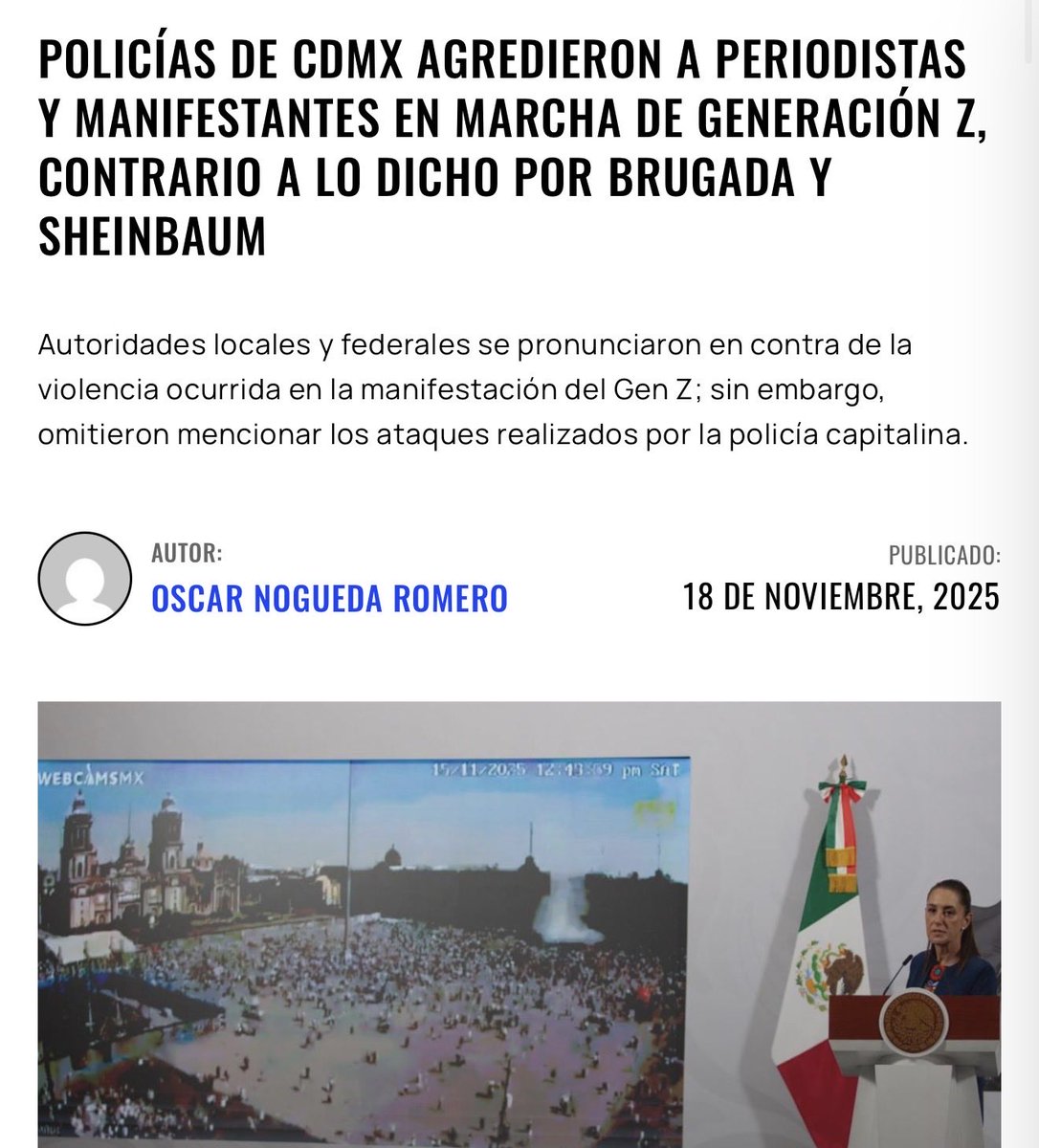 AlvarezMaynez's tweet photo. Morena no tiene vergüenza ni autoridad moral.

En Jalisco se rectificó, se reconocieron los errores y se anunció que los responsables serán castigados.

Morena ha sido cómplice de decenas de actos represivos y de la #PrisiónSinJuicio contra miles de inocentes: https://t.co/iXH7t5zCxv