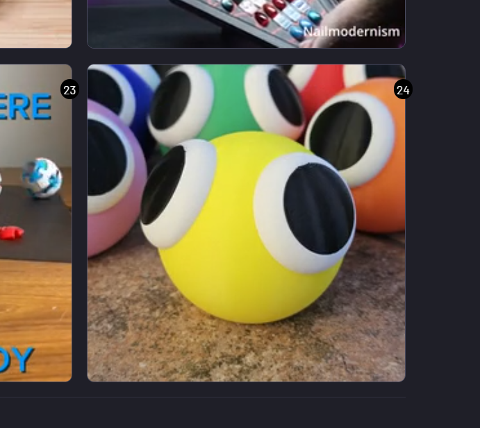 abbymath's tweet photo. I'm on a roll! Another post on the @Cults3D home page. Woohoo! I caught this screenshot just before it gets bumped. 😊 https://t.co/qlPDSBkpGk