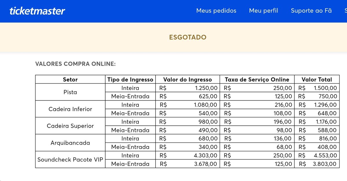 gabibts23's tweet photo. Atenção galerinha, estou vendendo >UM< ingresso:

- Setor: Cadeira Superior >MEIA<
- Dia: 28/10
- Valor: 588,00 (490 ingresso + 98 taxa do site)

Transfiro certinho pelo quentro. Prefiro valor integral de uma vez, mas pode ser 490 antes da transferência do ingresso e 98 depois https://t.co/4BvfiN6kPu