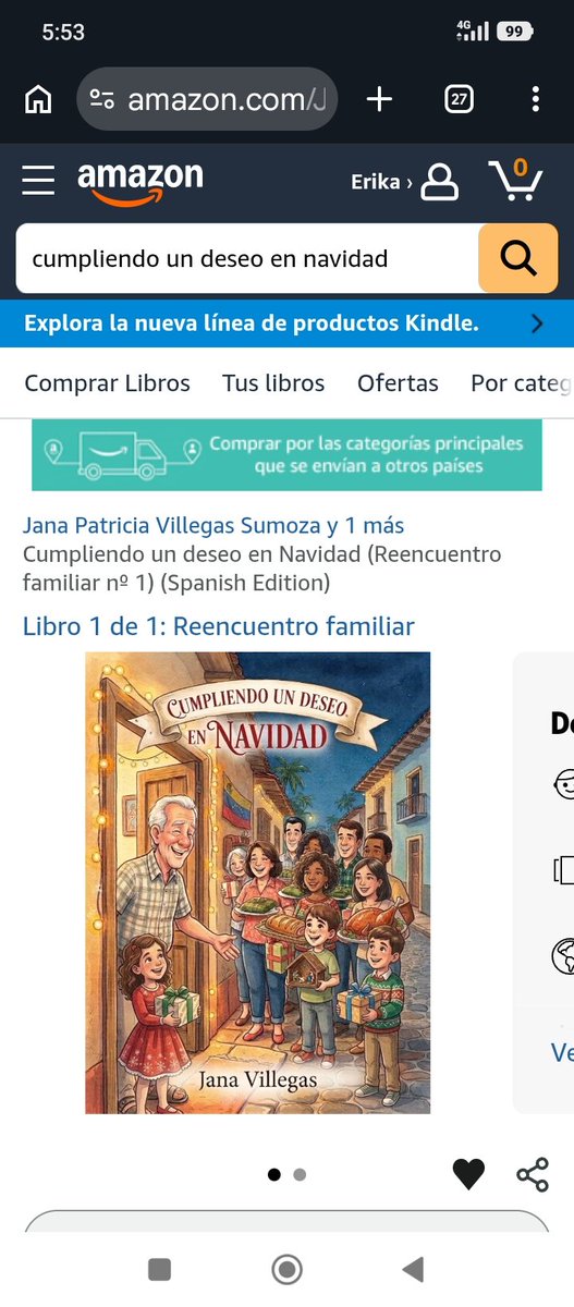 ErikaSumoza91's tweet photo. https://t.co/JA0DJnMcj2

#venezolanos #Inmigración #reencuentro #Navidad #kindle #disponible #apoyo #cuentosnavideños #mariacorina #venezolanosenelexterior #dannyocean https://t.co/glLRQcIEa6