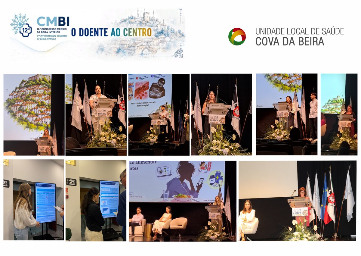 ulscbeira's tweet photo. CONGRESSO MÉDICO DA BEIRA INTERIOR REFORÇA A COOPERAÇÃO ENTRE AS TRÊS UNIDADES LOCAIS DE SAÚDE https://t.co/2kfK3xfXlp https://t.co/dZU7diYrjT