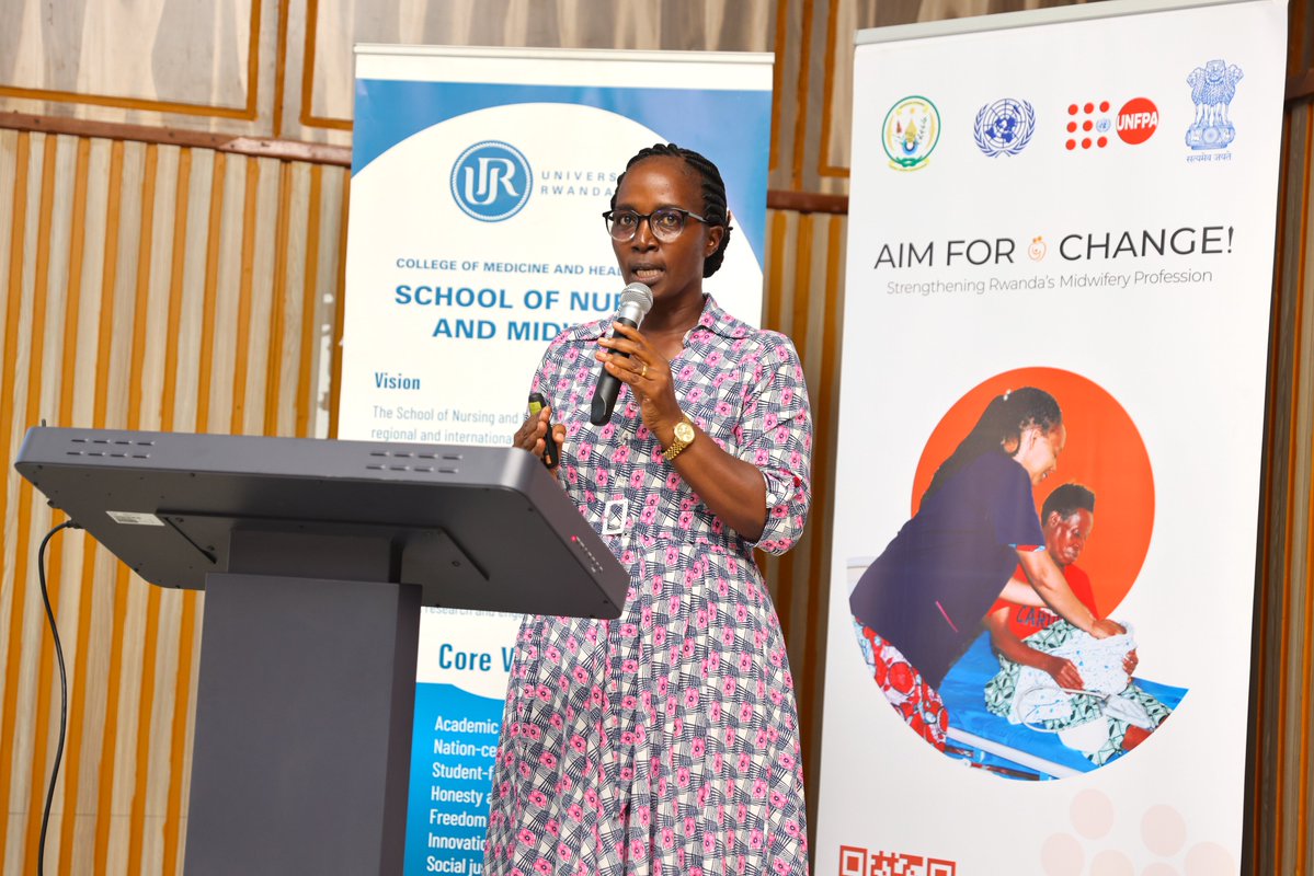 UNFPARwanda's tweet photo. Through #Aim4Change!, @IndiaKigali is supporting #Rwanda’s #midwifery ecosystem through scholarships for 488 students across Advanced Diploma, Bachelor’s and Master’s programmes, faculty development to strengthen training and innovation, and capacity-building for #midwives. https://t.co/qMINoDb1vQ