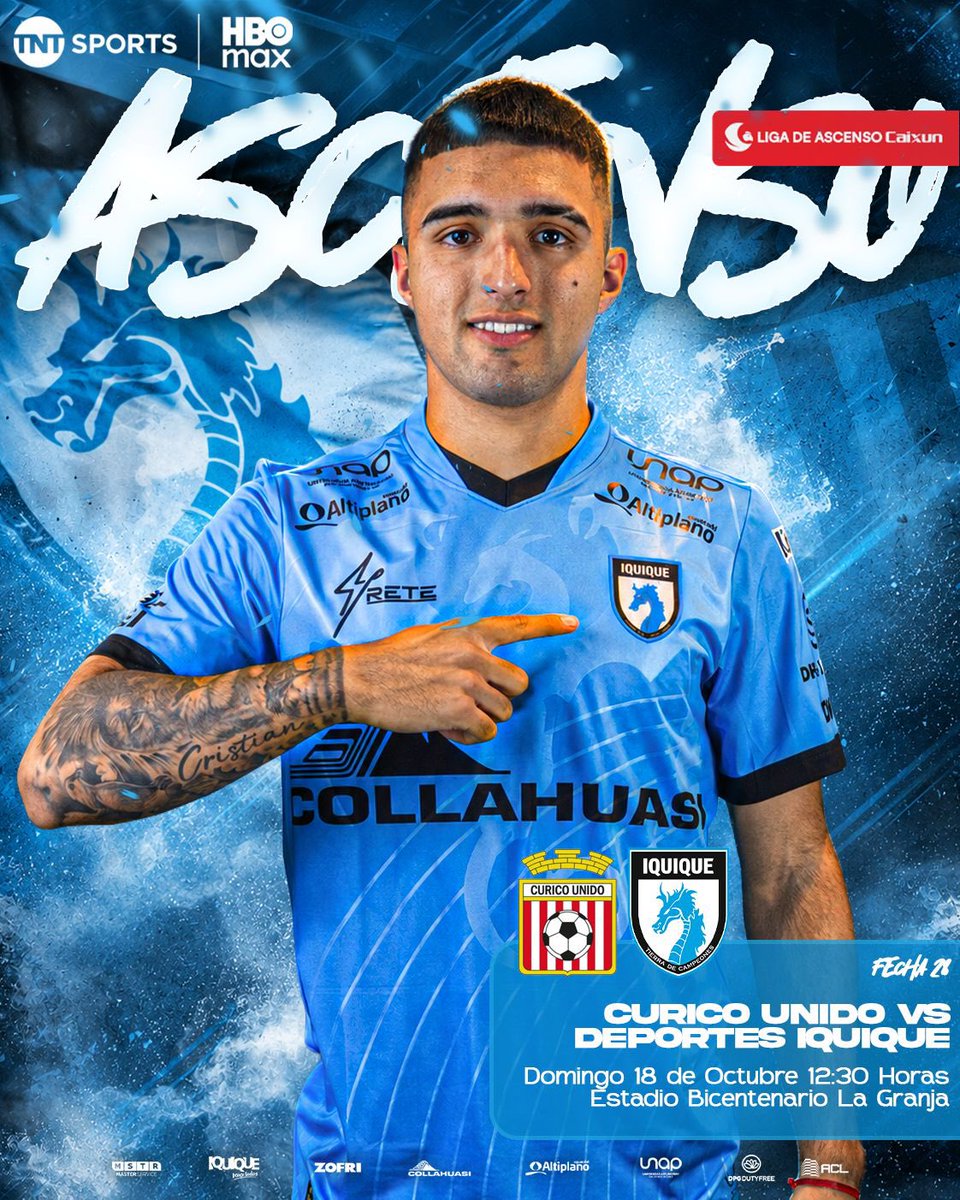 ClubDIquique's tweet photo. 🐲🔜 El siguiente desafío del #AscensoCaixun será en el estadio La Granja

🆚 Curicó Unido
📅 Domingo 18 de octubre
⏰ 12:30 horas

¡Vamos, Iquique!
#VamosDragones🐲 https://t.co/tVkGOMonJx
