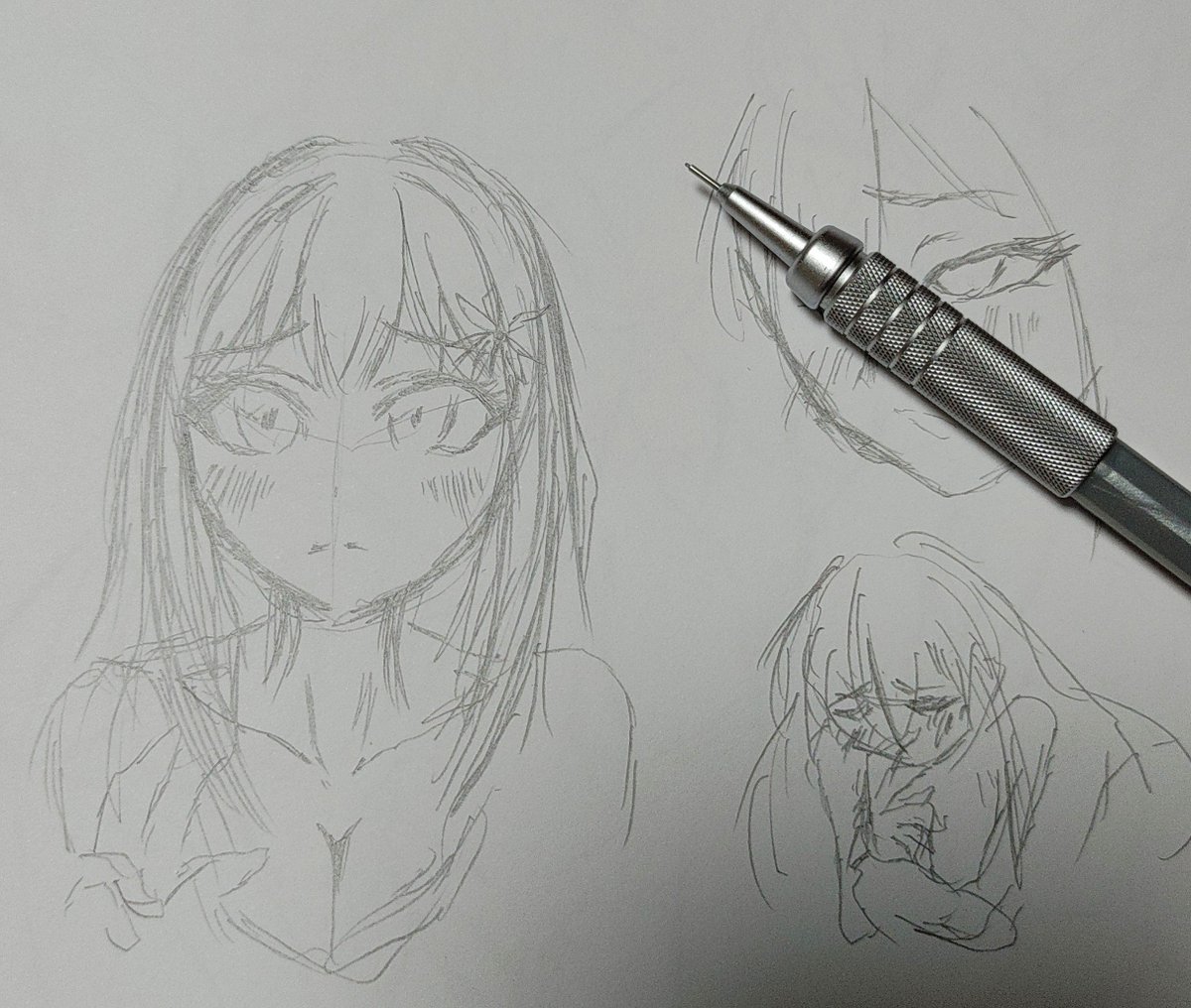 yoshie_mandolin's tweet photo. 絵のリハビリを兼ねてよその子のイメージ固め中…( ˘ω˘ ) https://t.co/xzm00MJXtr