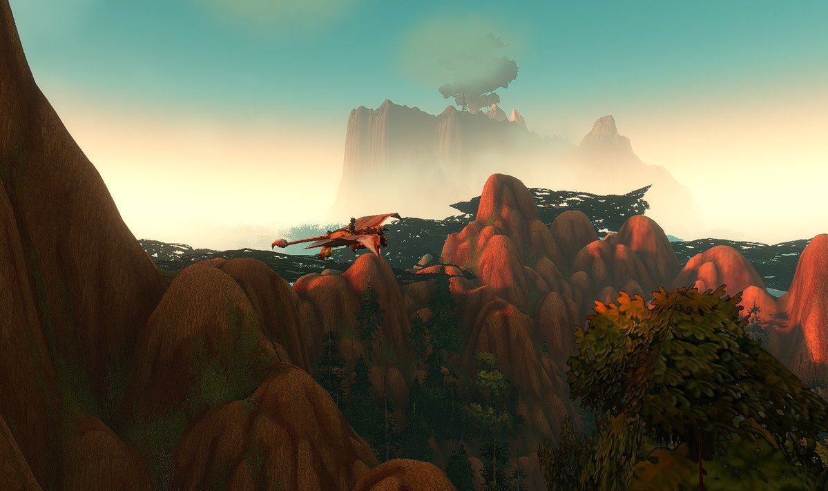 RealFormTV's tweet photo. Teldrassil from Stonetalon. Never really noticed this one... #worldofwarcraft https://t.co/td1T93zwpC