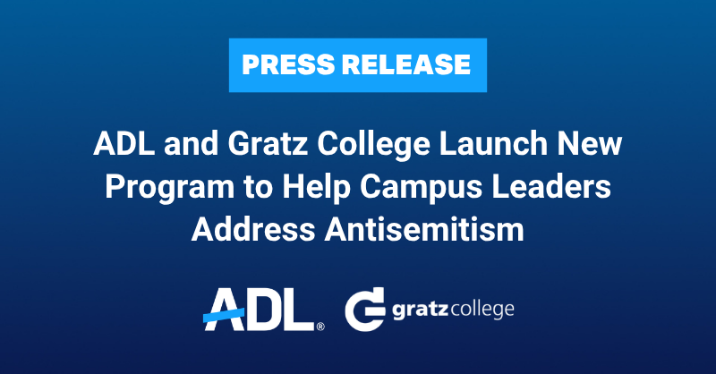 ADL's tweet photo. 🚨NEW: ADL and @GratzCollege are launching From Recognition to Response: Antisemitism on Campus, a free, self-paced program that helps higher ed professionals recognize antisemitism, respond to incidents, and strengthen Jewish belonging. Learn more:  https://t.co/EzhDZQc4Rr https://t.co/QZFB6gbj0F