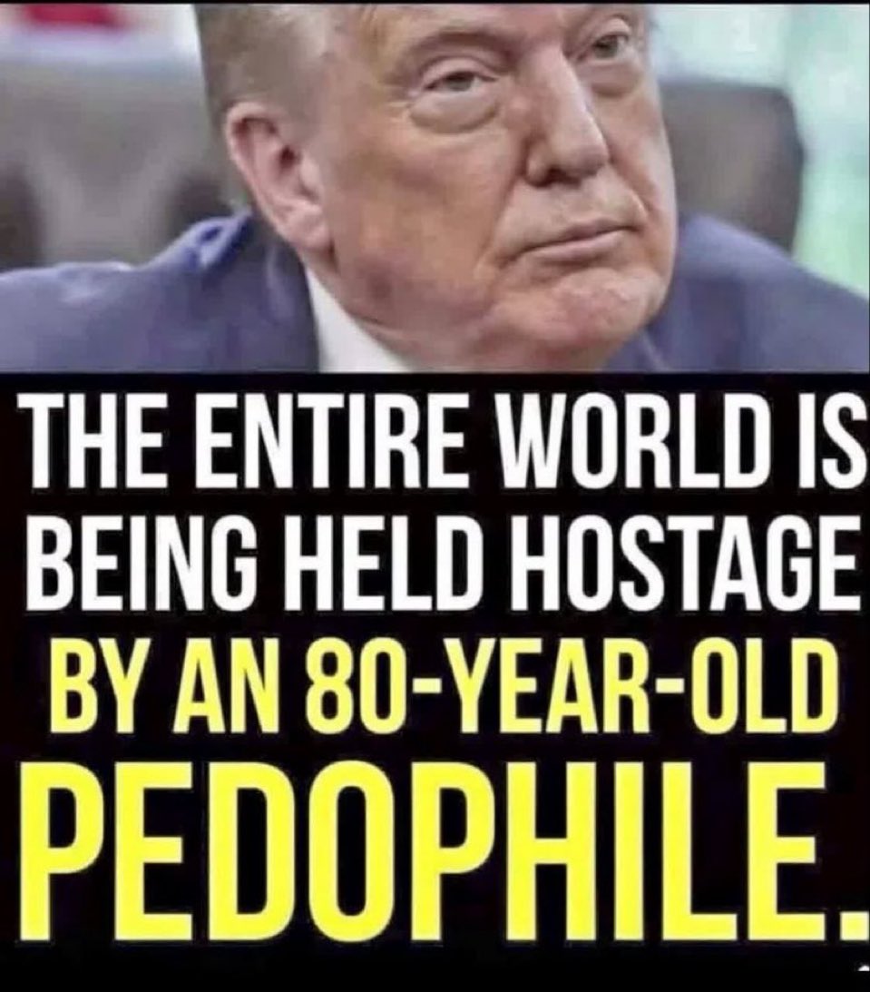 ChrisSand16661's tweet photo. So SICKENING DISGUSTING PATHETIC AND HE’s Destroying USA WHAT A DERANGED ANIMAL https://t.co/oeLZ3wf3Ei