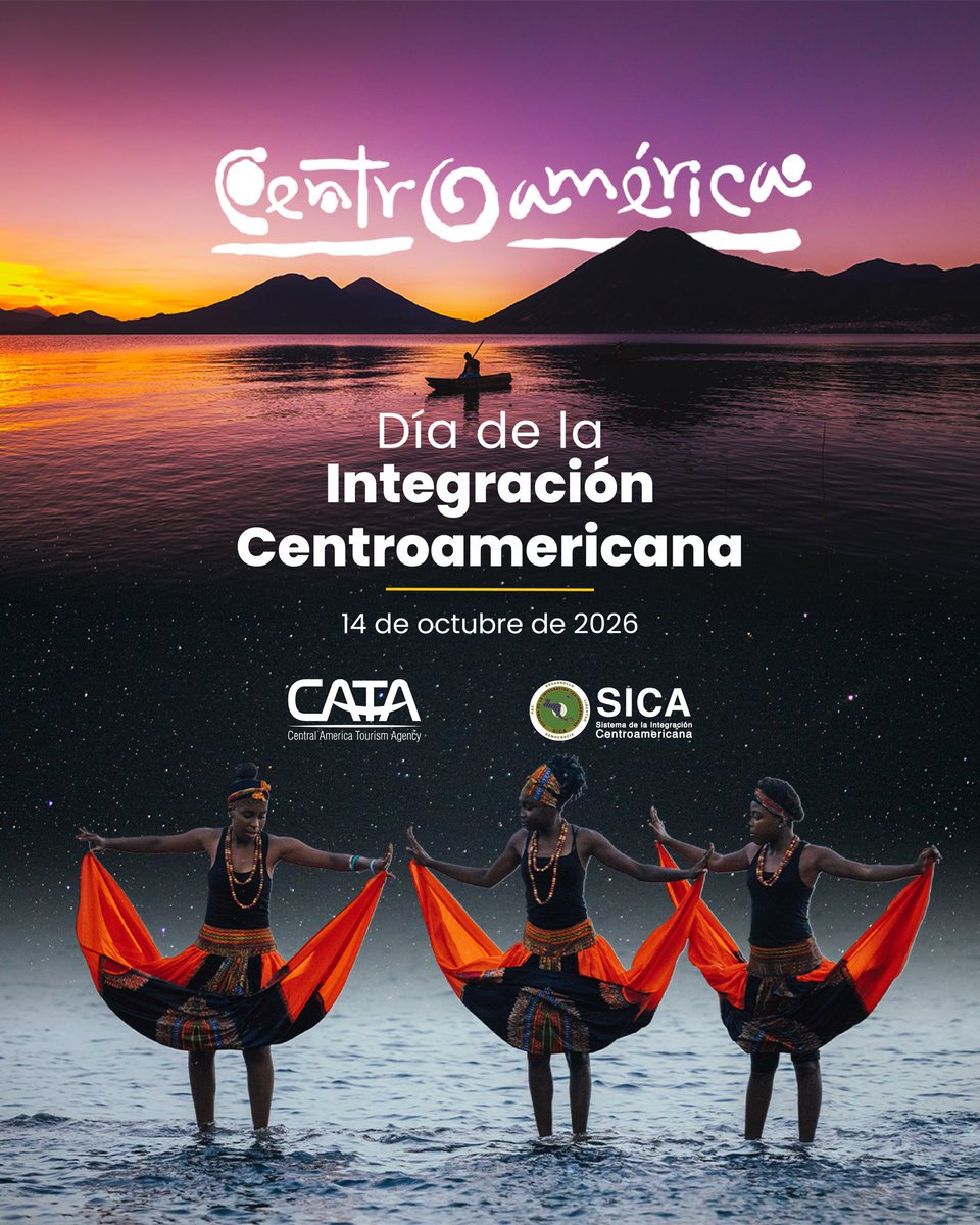 CATA_AgenciaCA's tweet photo. En el Día de la Integración Centroamericana, desde #CATA destacamos el valor de la unión, la cooperación y el trabajo conjunto como pilares para construir una región más conectada, competitiva y llena de oportunidades. 🇧🇿🇬🇹🇸🇻🇭🇳🇳🇮🇨🇷🇵🇦🇩🇴

A través de la promoción turística multidestino, impulsamos iniciativas que fortalecen los vínculos entre nuestros países, ponen en valor nuestra riqueza cultural y natural, y proyectan a #Centroamérica como una región con identidad propia y una oferta turística complementaria ante el mundo.

La integración nos permite sumar fortalezas, crear nuevas oportunidades y avanzar hacia un desarrollo turístico sostenible que beneficie a nuestros pueblos.

#UnSoloSICA #DíaDeLaIntegración