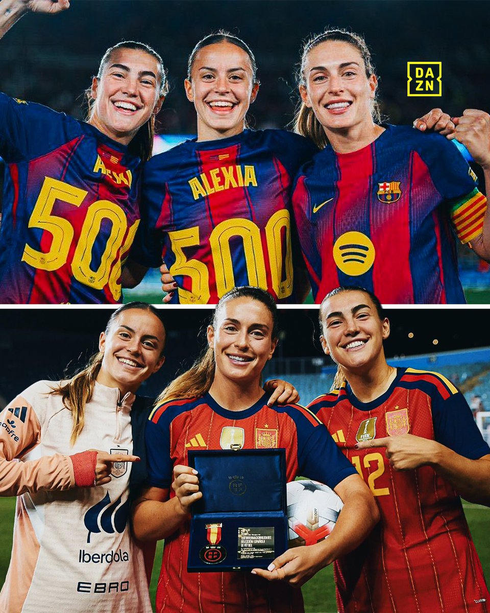 DAZNWFootball's tweet photo. One special trio 💙❤️🇪🇸✨

#internationalfootball https://t.co/oWGaAEx7sA