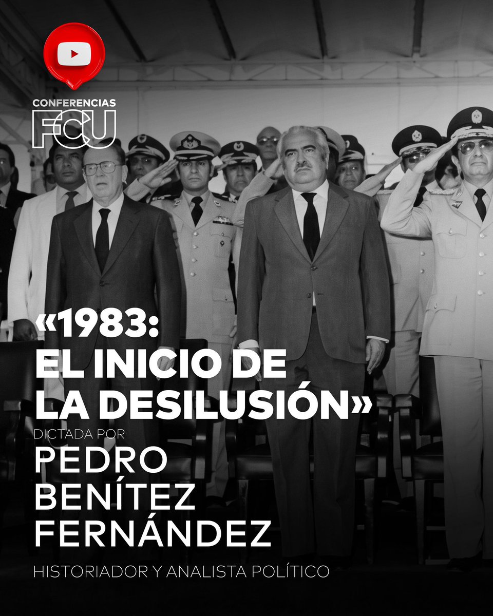 CulturaUrbana's tweet photo. Disfruta en nuestro canal de #YouTube de la#ConferenciaFCU «1983: el inicio de la desilusión» con el historiador y profesor UCV @PedroBenitezF, quien analiza el Viernes Negro, hito que marcó el fin de décadas de estabilidad monetaria.
⬇️
https://t.co/HeBn9KWdhh https://t.co/Ovn0LINWnU