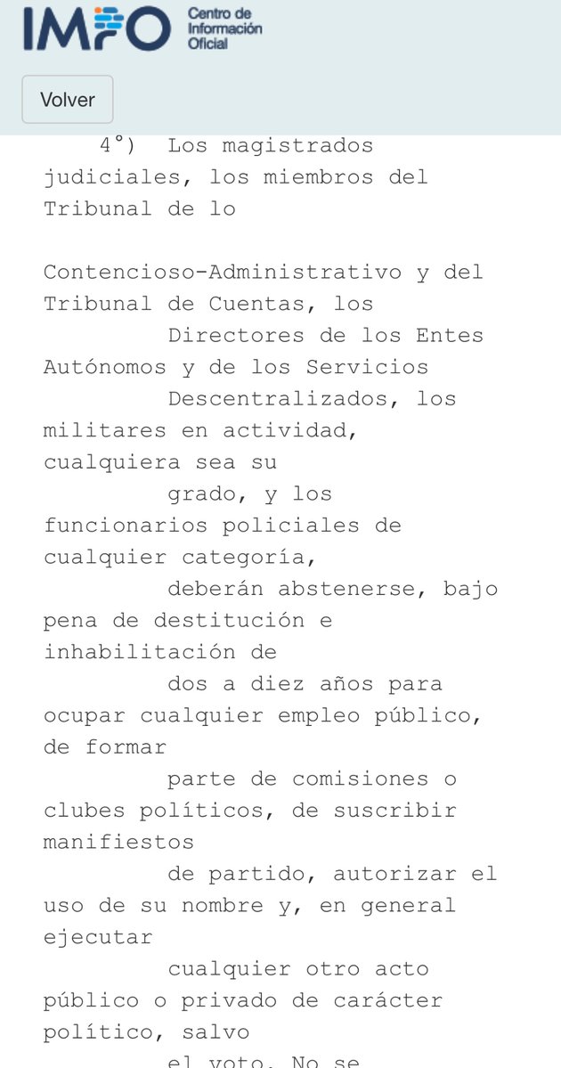BatlleOrdonez00's tweet photo. El 2 de agosto de 2026 se realizó un encuentro de Vamos Uruguay lista 10 del Partido Colorado, en la Asociación Rural de Florida, en el q estuvo Bouvier
En el art 77/4.º la Constitución de la República es clara y prevé destitución e inhabilitación para ocupar empleos públicos: https://t.co/uGA5X0YRcV