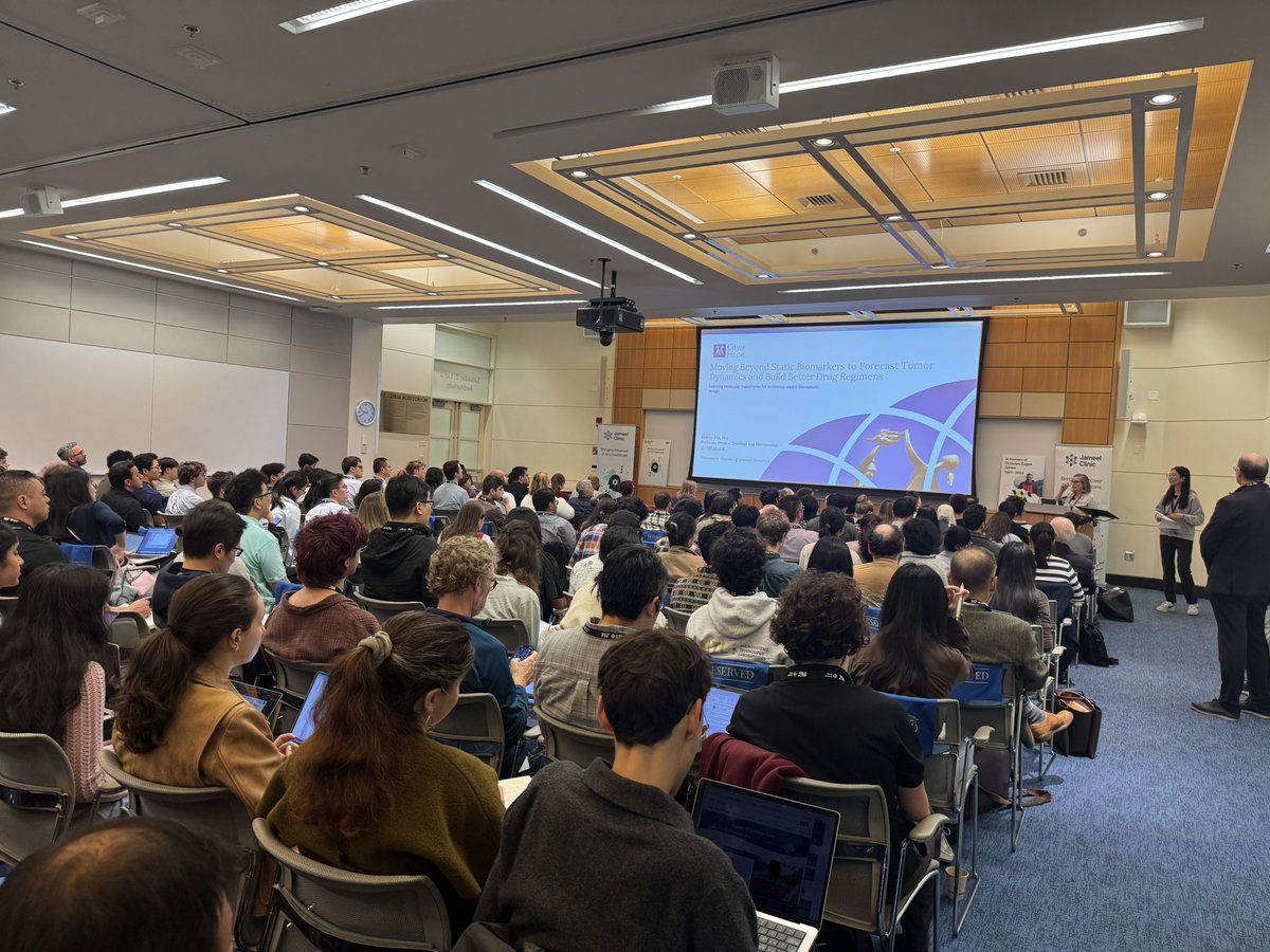 AIHealthMIT's tweet photo. How can dynamic biomarkers improve patient care? @cityofhope’s Andrea Bild shares how evolutionary models can transform cancer therapeutics. https://t.co/GMw3zl6nty