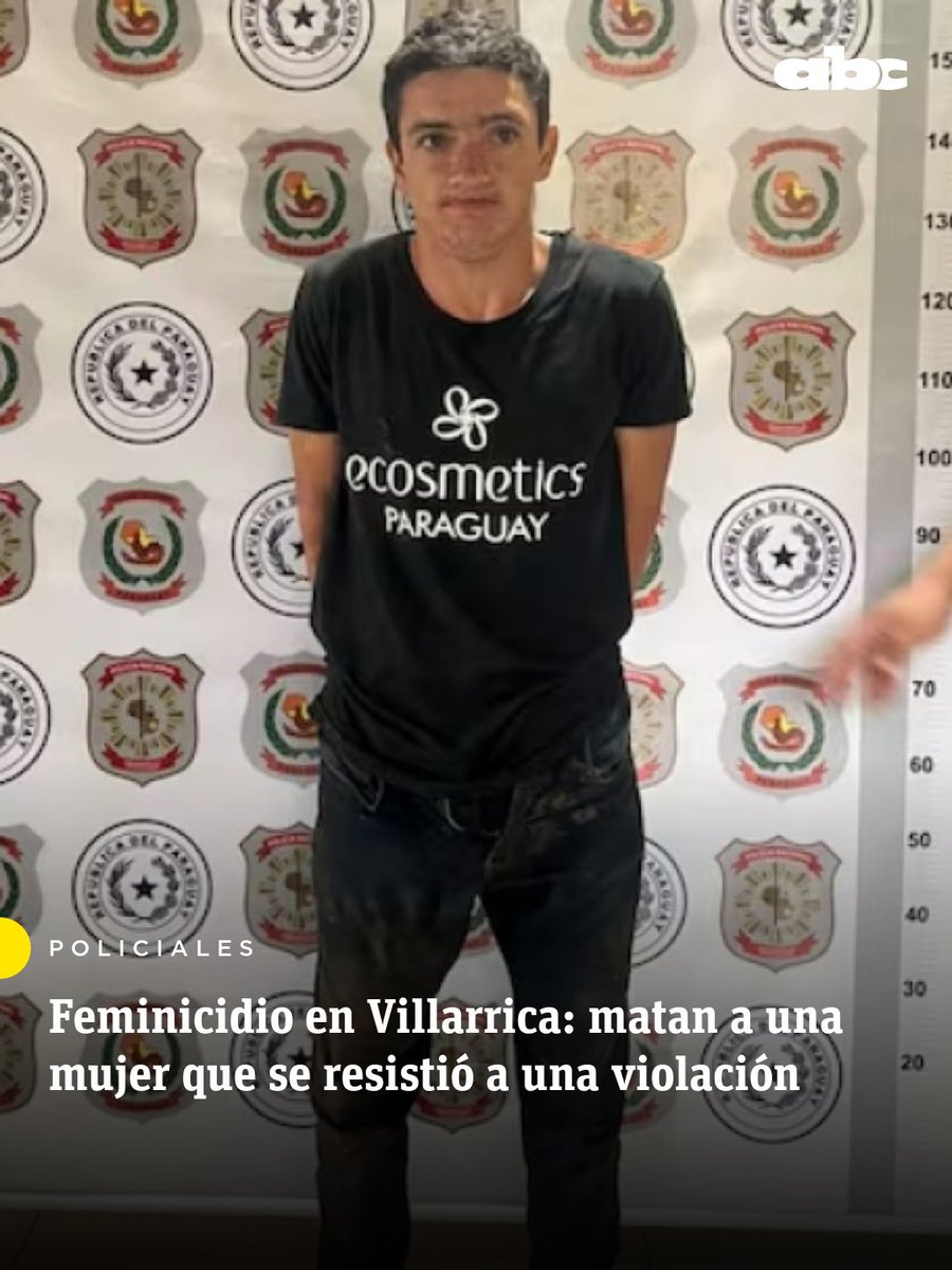 ABCDigital's tweet photo. 🔴 Feminicidio en Villarrica: una mujer fue asesinada y hay un detenido

🔸 El crimen ocurrió esta madrugada. La víctima habría sido asesinada tras resistirse a un intento de violación, según los primeros datos del caso.

📌 Un hombre fue detenido como principal sospechoso, mientras se investigan las circunstancias del hecho.

🔴Canal de WhatsApp: https://t.co/7g4sFrySuw

https://t.co/xFAnRrlZxL