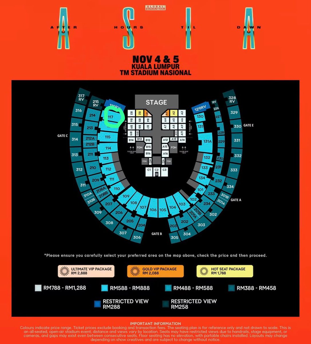 cuhaaaaaaaaa's tweet photo. *WTS* | The Weeknd in KL - day 1 (4 NOV) 

selling 1 ticket 
• section 117 
• seat R 
• ⁠RM 900 inc the tax already
📌srs buyer only!!

Dm me!

#theweekndinkl #theweeknd #wtsinkl https://t.co/Wt66GnHAG1