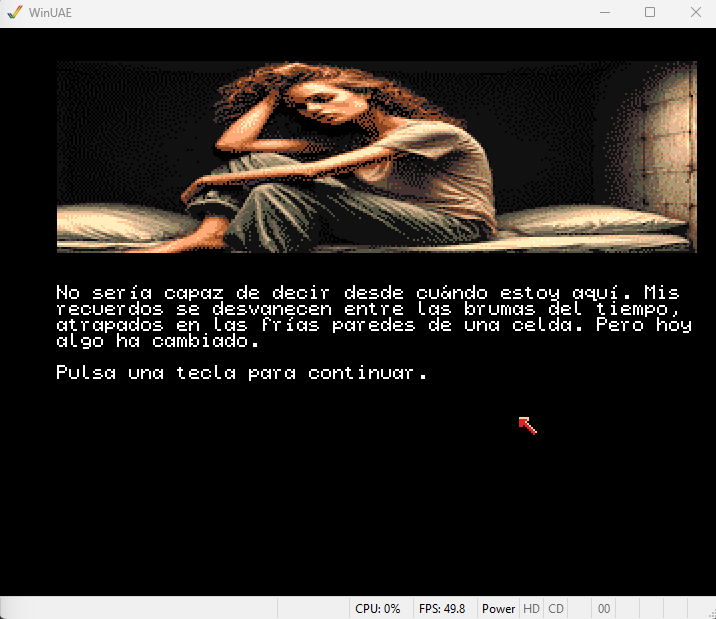 DaReInt's tweet photo. Estoy pensando que, en Español, tampoco hay versión de #Erinia para #CommodoreAmiga con gráficos... Eso puede tener solución también... (añadiremos color)😊 https://t.co/mAR7zbnj6u