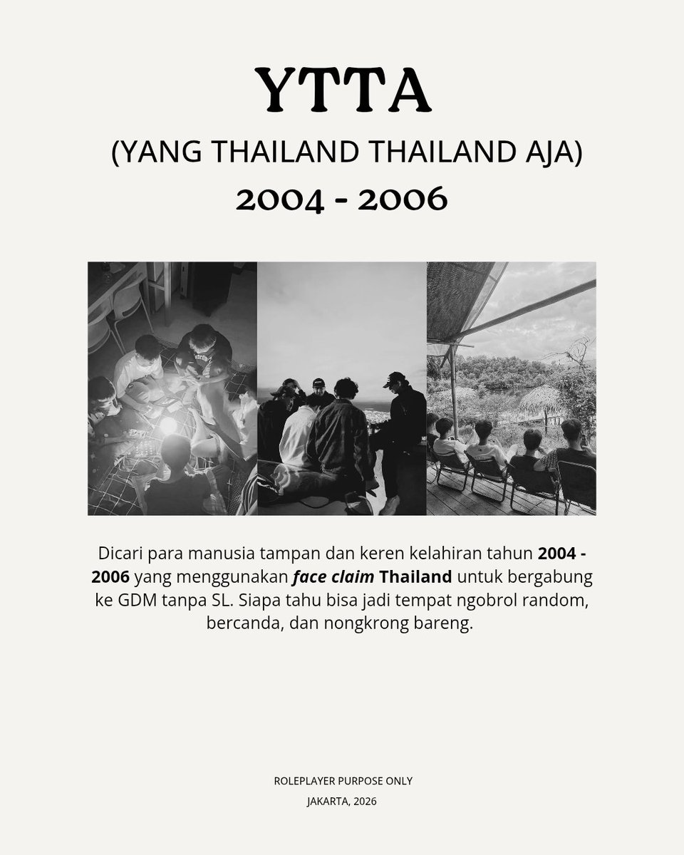 TamagoPost's tweet photo. ㅤㅤㅤ

💛

Dicari: teman main, teman nongkrong, teman balap, teman touring, teman makan, apapun asal sawadikap.  

ㅤㅤㅤ https://t.co/i0df6hPr5I
