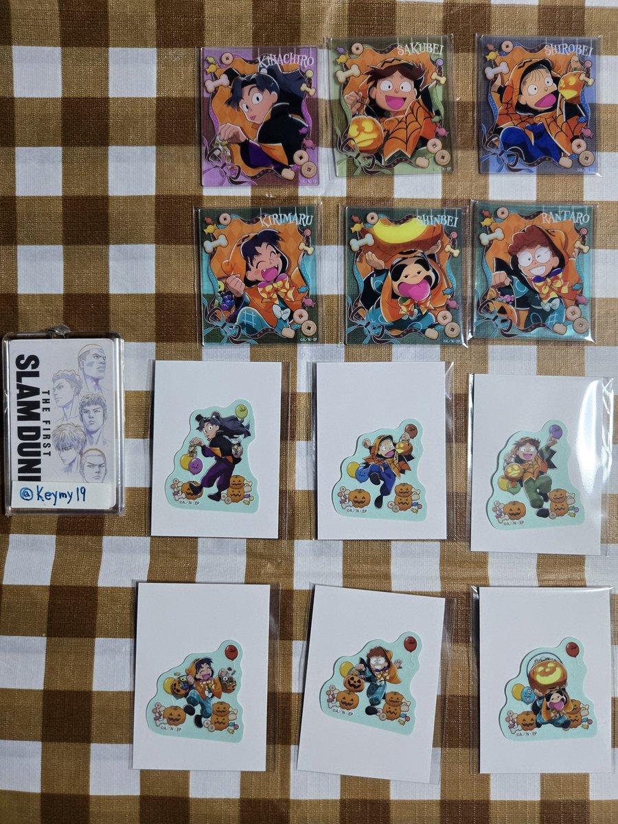 Keymy19's tweet photo. 交換
忍たま乱太郎 トリップ オア スウィート アニメイトフェア 特典 缶バッジ ステッカー カード ブロマイド

お譲り
久々知,綾部,時友,富松,乱太郎,しんべヱ,きり丸

求め
善法寺,土井>集合

詳細は画像4のご確認をお願いいたします
検索からでもお気軽にお声がけください https://t.co/CBRwXs00na