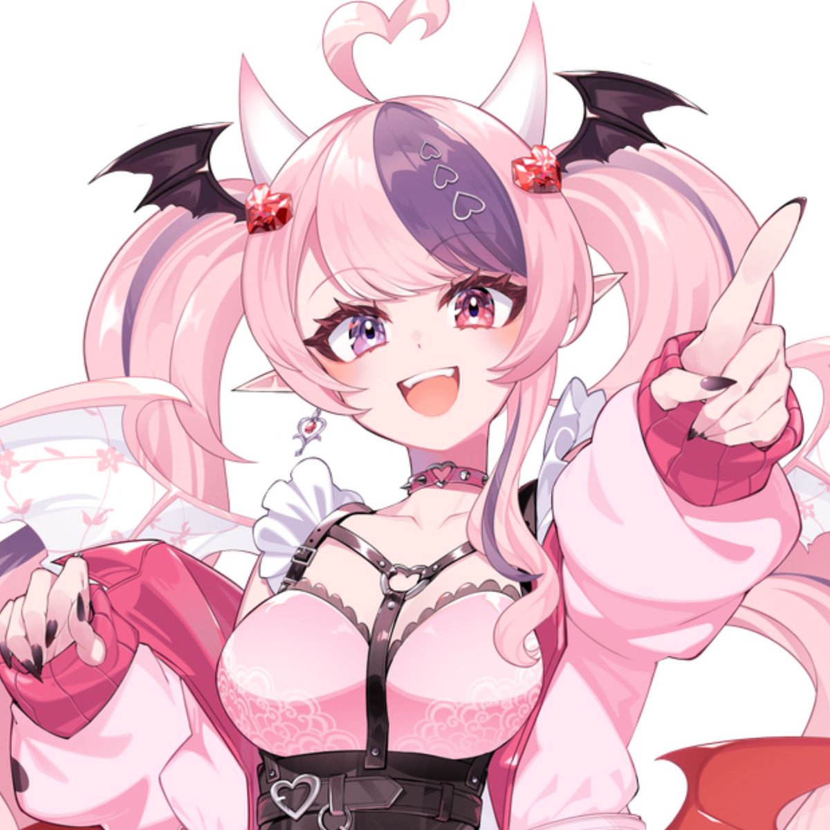 Dexerto's tweet photo. VTuber Ironmouse helped design an official Hatsune Miku outfit for Halloween

The costume gives Miku devil horns, bat wings, and a pink and purple dress https://t.co/2p7yGLyIfK