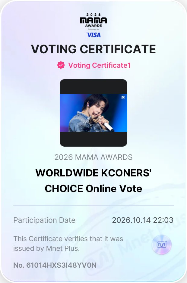 KathyChoi_'s tweet photo. DAY 3 🗓️

🗳️ FANS' CHOICE 
🗳️ WORLDWIDE KCONERS' CHOICE 

#2026MAMAVOTE #MOAisOne
#TomorrowXTogether https://t.co/WsGrKLPvDL