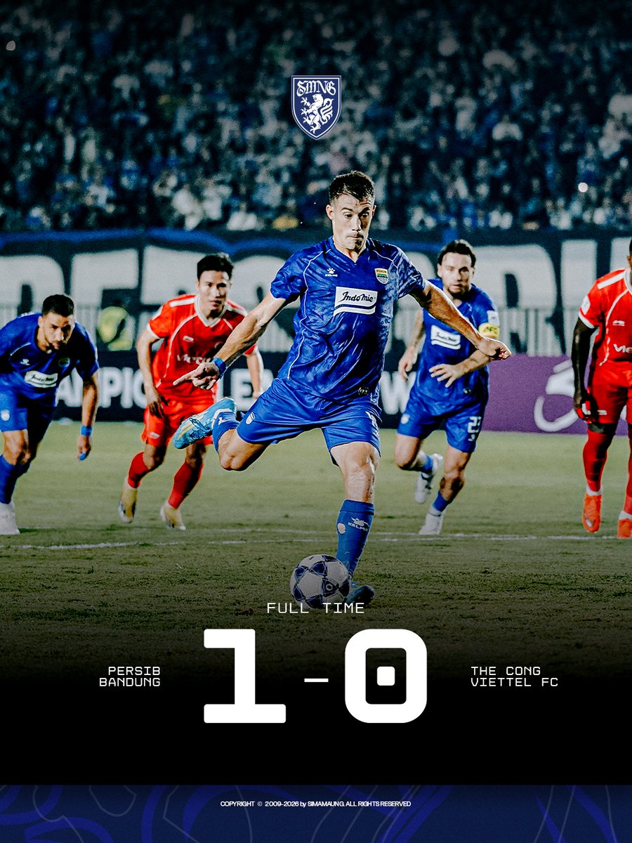 simamaung's tweet photo. Alhamdulillah, Persib Bandung kembali meraih 3 poin di babak grup ACL Two. #maungday https://t.co/Np9fhwbBmn