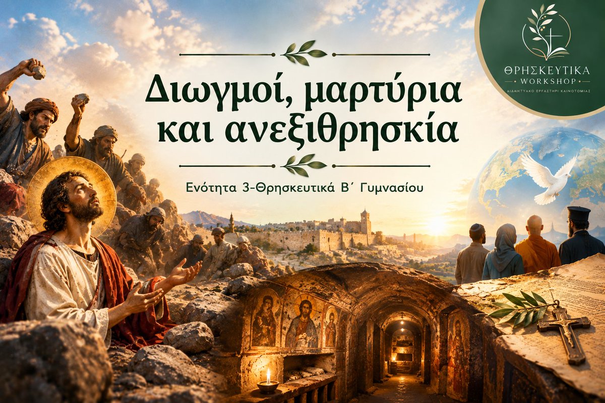 Gaitanosg4's tweet photo. 📌 Η ανάλυση του μαθήματος της Β΄ Γυμνασίου "Διωγμοί, μαρτύρια και ανεξιθρησκία" από το νέο ΑΠΣ ⤵️
https://t.co/1ypeysQeio

#persecucion​ #martyrdom​ #religioustolerance​ #thriskeytika​ #religiouseducation https://t.co/CgsWeyN9Ev