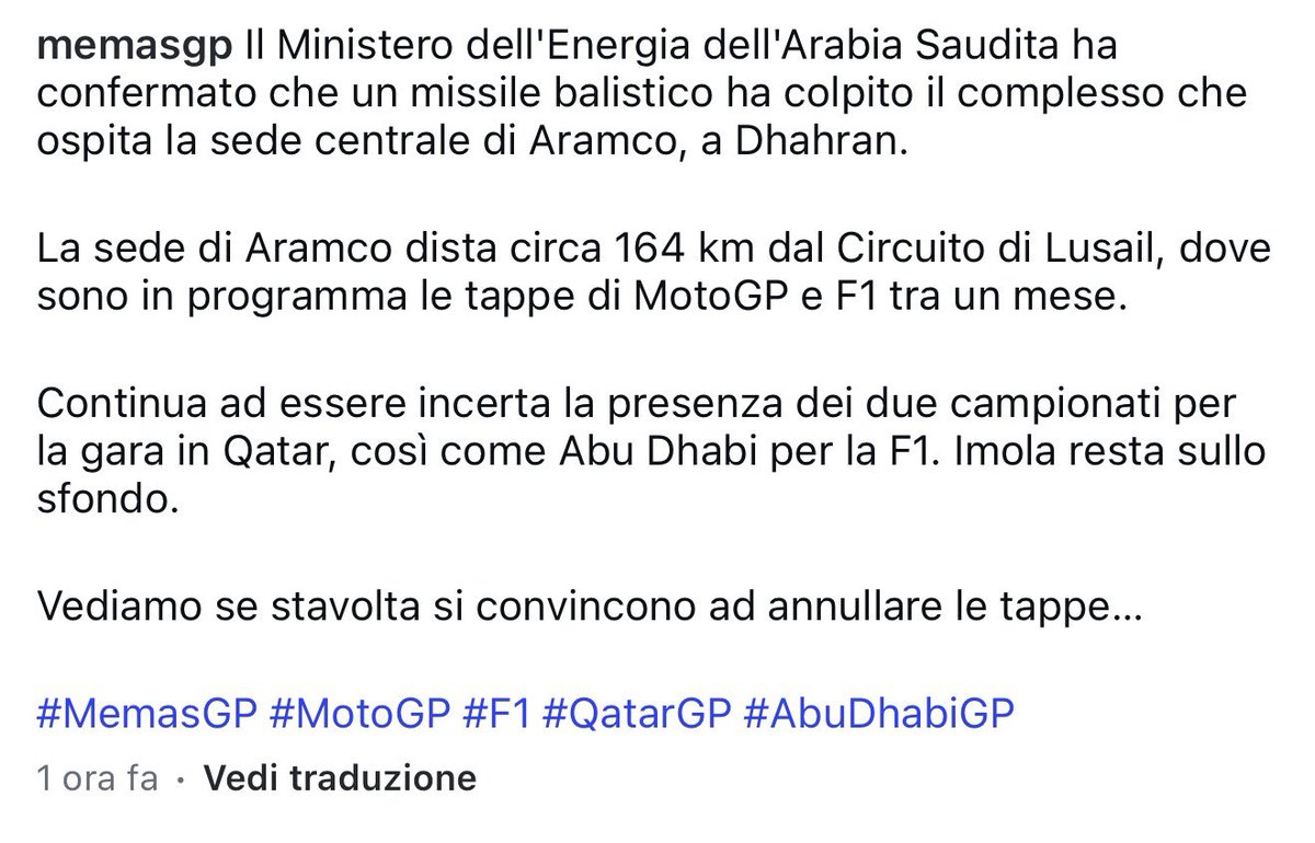 VeronicaParte2's tweet photo. E quando vanzini dovrà urlare “il missile balistico vince il Gran Premio di Abu Dhabi” che facciamo? https://t.co/saR8e9pEy9