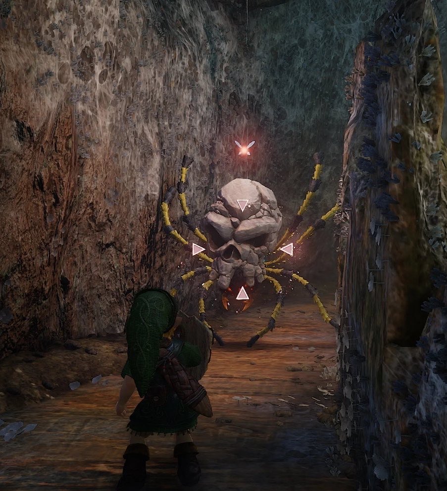 2sallads's tweet photo. Damn…the Skulltulas aren’t scary no more. They just look silly mean https://t.co/Fd1u790Xhz