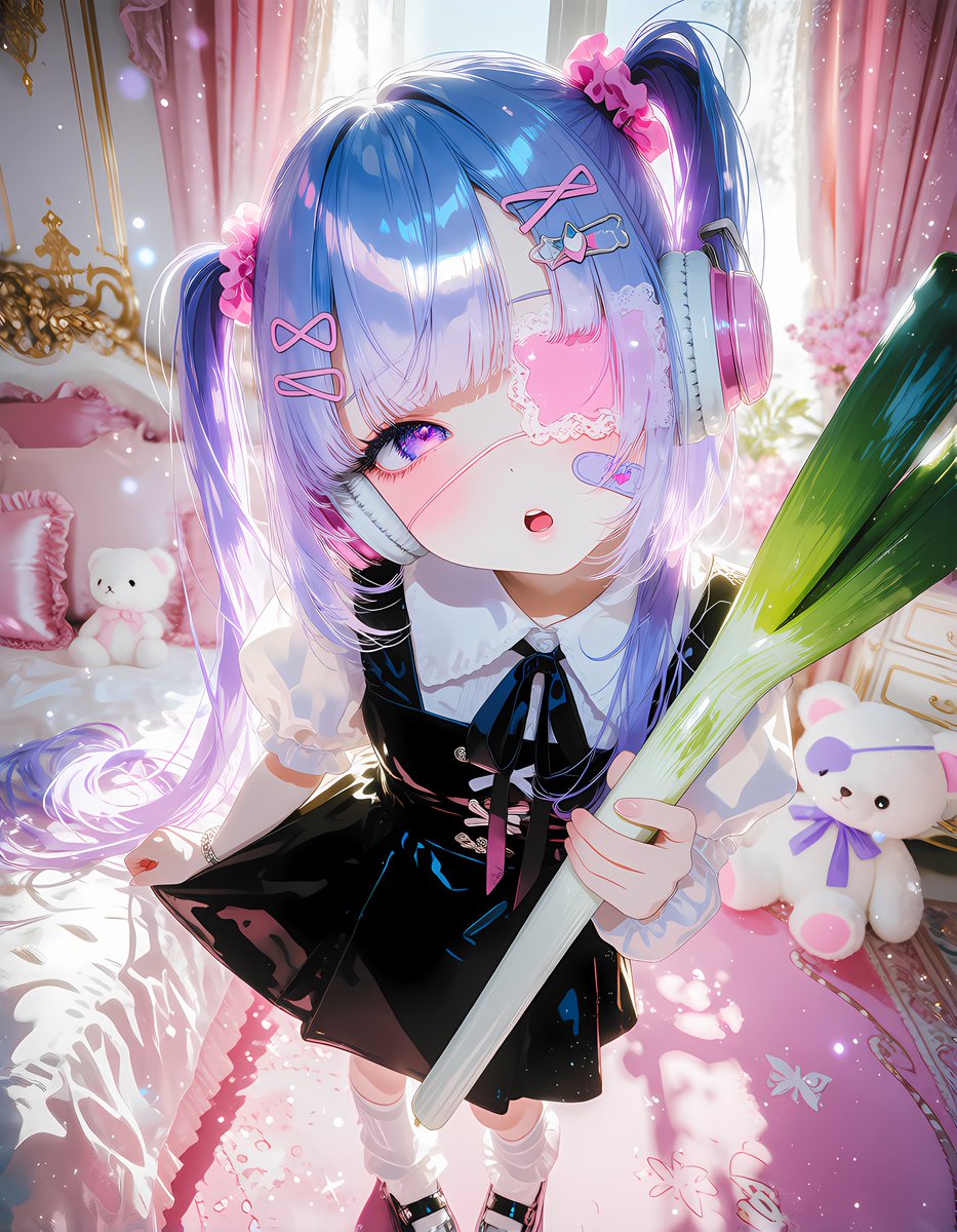 Coharrie_AI's tweet photo. 天然ポンコツ眼帯ちゃん
「おはよ〜☀️ 武器屋でネギ買っちゃった♡」 https://t.co/bqWdP9Z1Ef