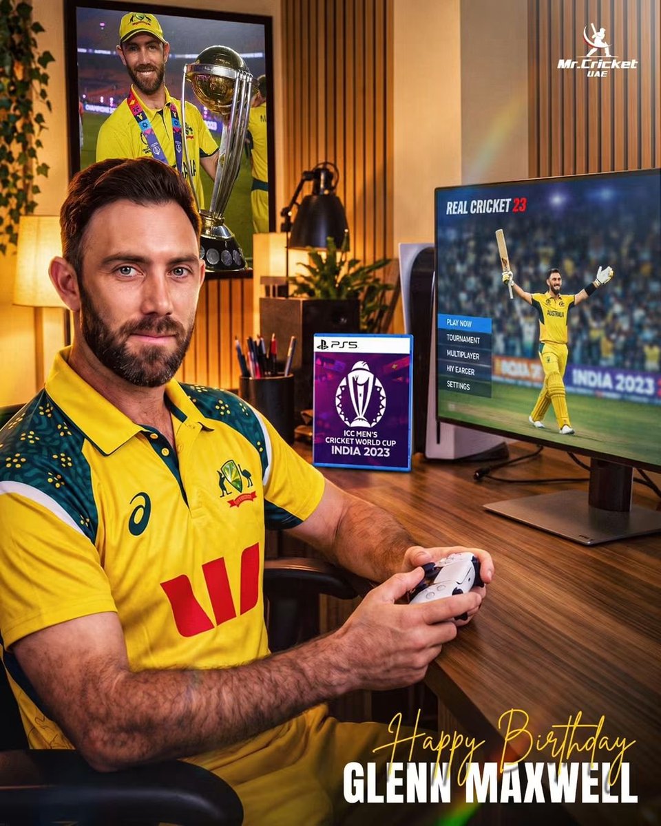 RealusamaX's tweet photo. Happy Birthday to the Big Show, Glenn Maxwell! 🎂💥
A game-changer who can turn any match on its head!🔥
#GlennMaxwell #HappyBirthday #BigShow https://t.co/5EWJ76XA0B