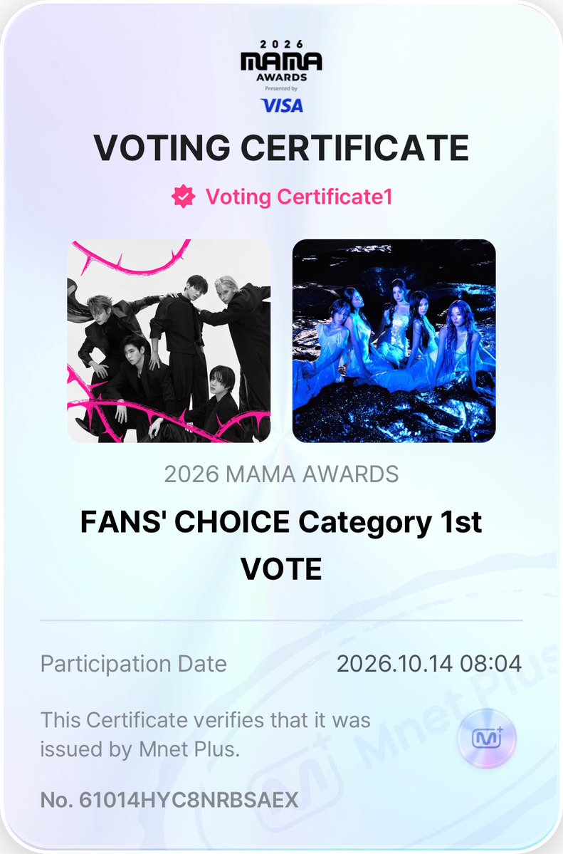 growiingpain's tweet photo. DINÁMICA PARA LOS VOTOS DE LOS MAMA DE TXT 

- comparte tu certificado de votación 
- tu canción favorita de txt
- tu bias 
- 5 mutis que quieres que lo hagan
- los # correspondientes 
@gyuunci @be0miz @beomgatitoz @emo_choibeomgyu @fernetsoob 
#TOMORROWXTOGETHER #2026MAMAVOTE https://t.co/zHiBA8zq8K