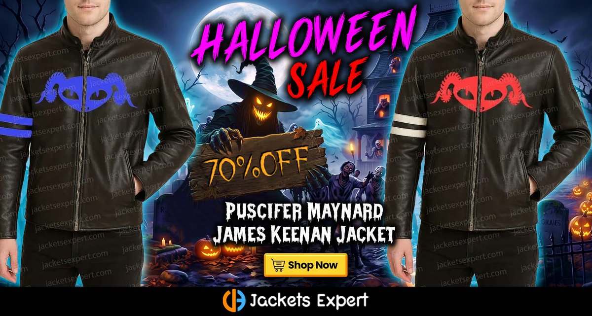 jacketsexpert's tweet photo. #Halloween Sale Get 70% Maynard James Keenan Leather Jacket.
Shop Now: https://t.co/6cIvH1tMOC
---
#HalloweenSale #Deals #Discount #Sales #Wintersale #Puscifer #MaynardJames #Blackoutfit #Blackjacket #Bomberjacket #LeatherJacket #Partywear #HalloweenCostume #Partycostume #Jacket https://t.co/ZTSG9O2GHj