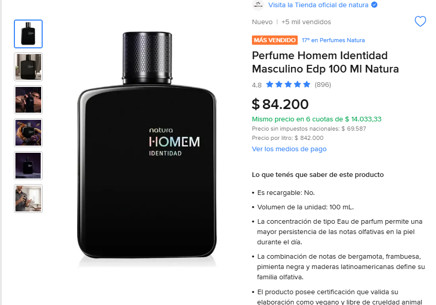 Kratosprecios's tweet photo. 🔥OFERTA IMPERDIBLE Perfume Homem Identidad Masculino Edp 100 Ml Natura.
-Ahora: $84.200.    
https://t.co/HTtBHpCQtR
Una fragancia intensa y sofisticada que refleja autenticidad, carácter y presencia. Para el hombre moderno que busca dejar una impresión única en cada momento. https://t.co/UjPMC8BlVq