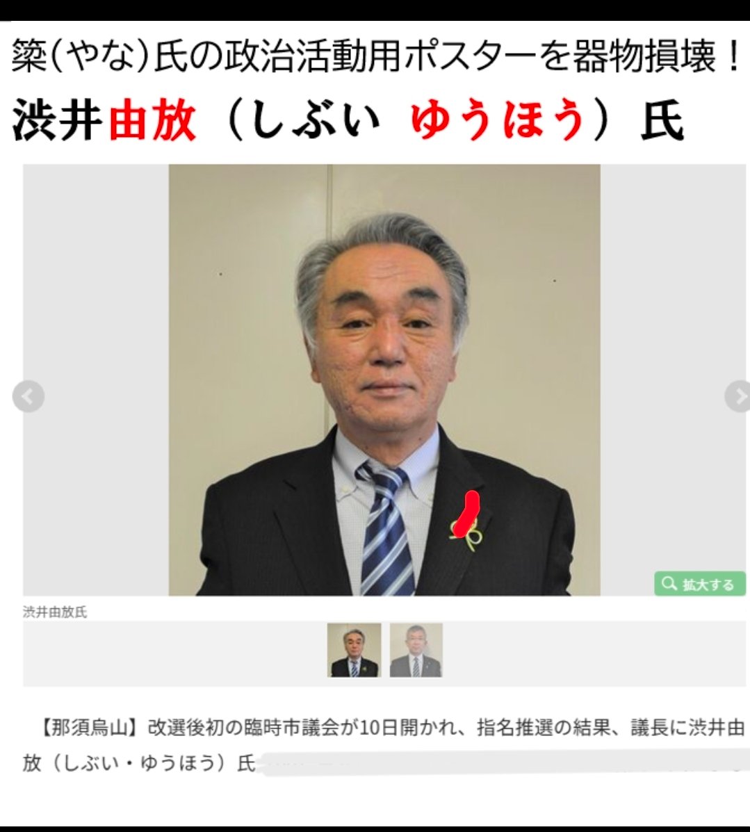 kireinahosozora's tweet photo. もう一人のポスターはがしの共犯者！現役の市議会議員（５期目で任期20年）とは信じられない… https://t.co/ie8J5TRoVU