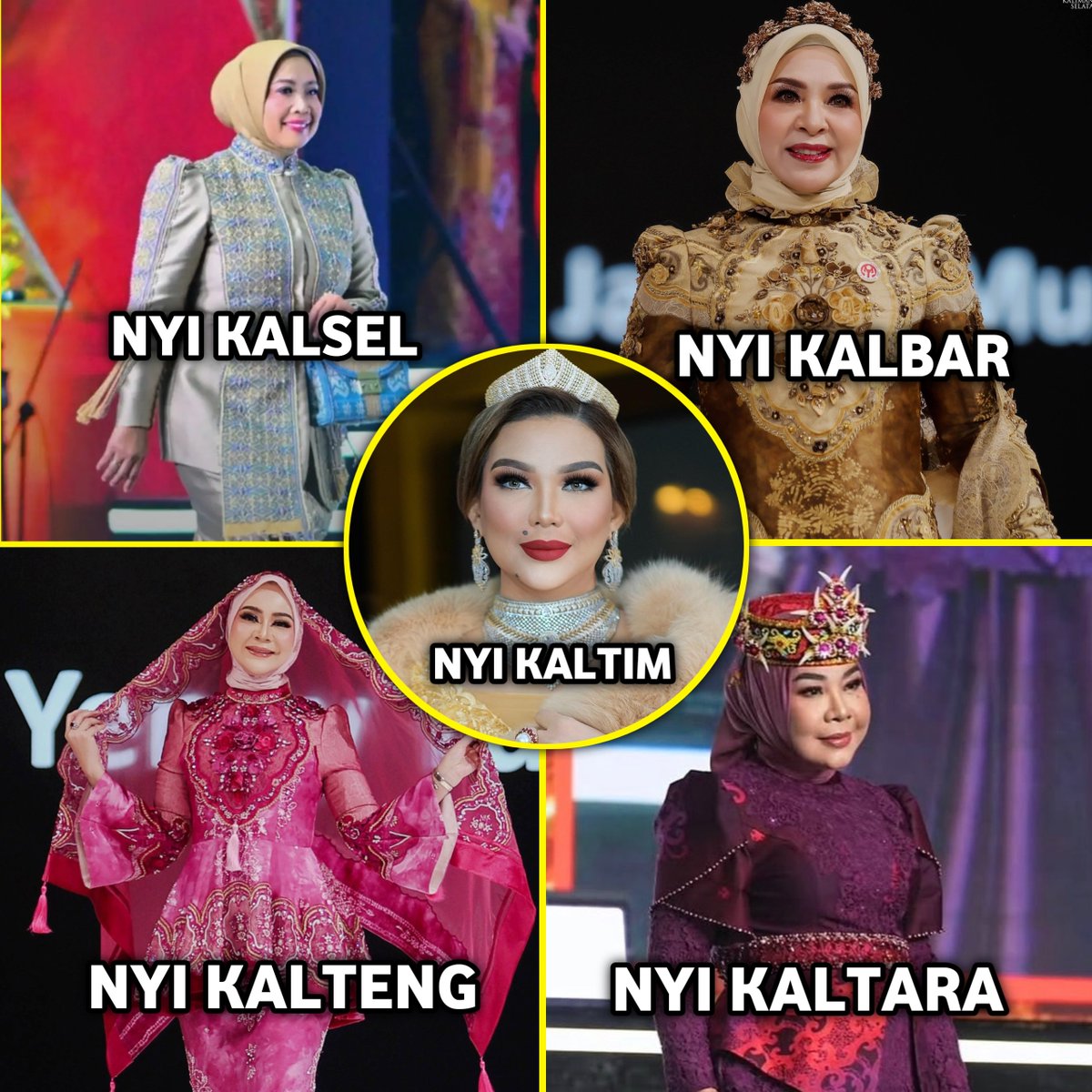 namelesid's tweet photo. Enaknya para NYONYA kalimantan ini. 

Karutla, ISPA, kekeringan mah bodo amat, yg penting FASHION SHOW dulu gak sihhhh...

Heran ya, dimana hati nurani dan rasa kemanusiaan para NYONYA ini, bisa² kepikiran NARSIS dikala bencana.

Selain NARSIS, selera fashion kalian juga jelak btw, efek OKB hasil haram ya gini dah wkwk.📸😂