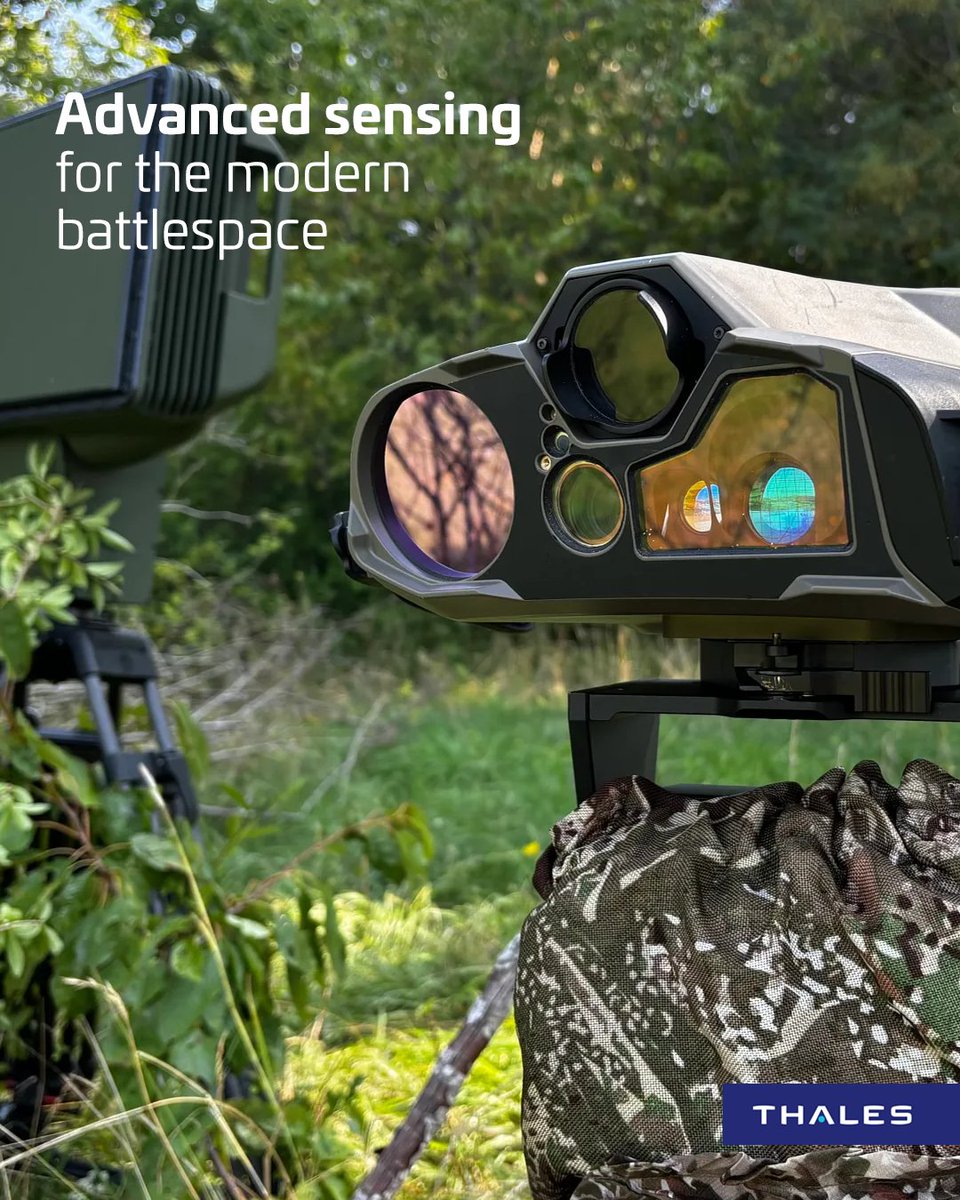 ThalesUSA's tweet photo. At #AUSA2026, we’re showcasing the advanced technologies that are enabling faster threat detection, greater situational awareness and more accurate targeting for soldiers, vehicles and aircrews, including. Connect with us to learn more about our optical and thermal imaging systems, ground surveillance radars, helmet-mounted displays, and more: https://t.co/9bOSOA3uf1